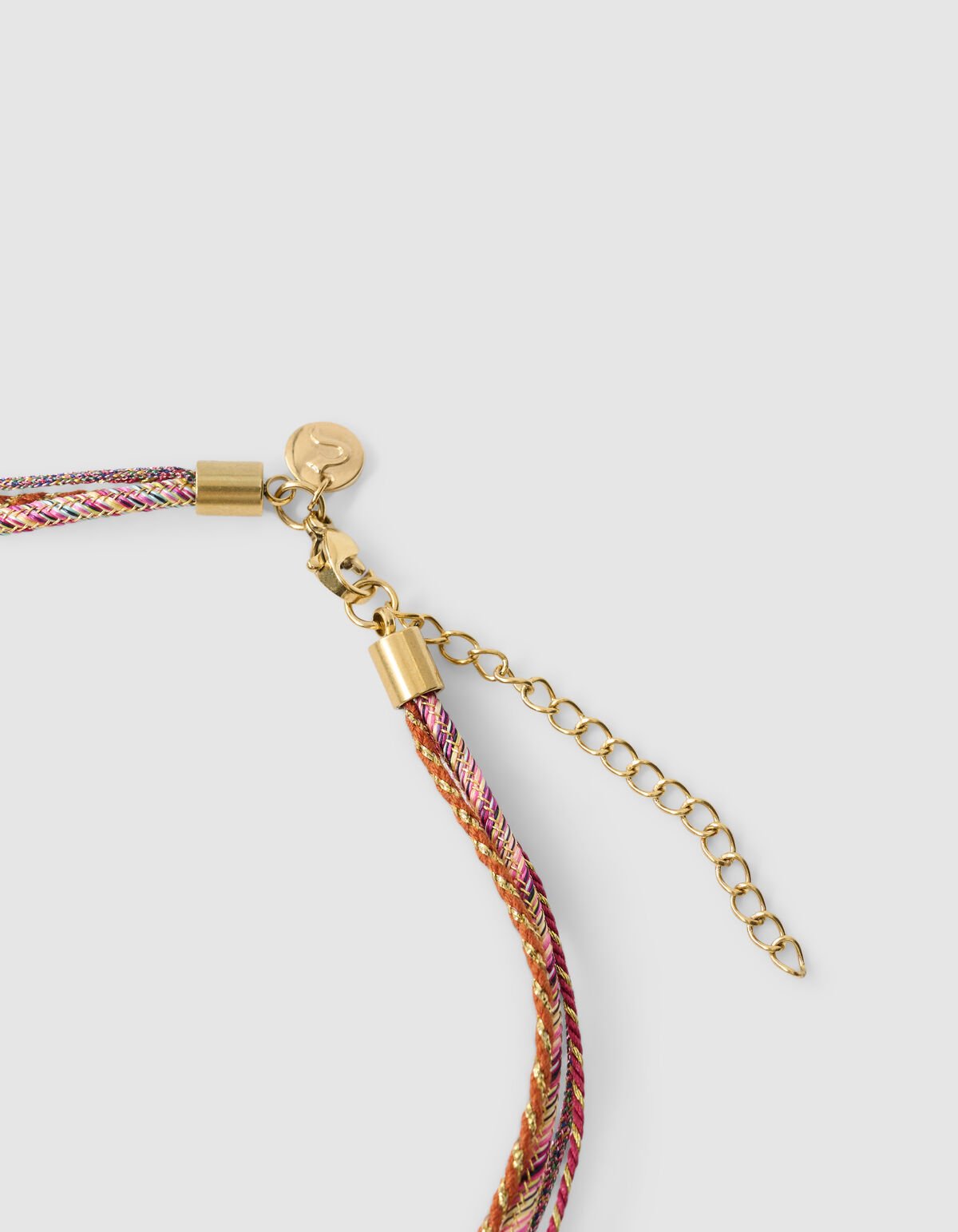 Touw Charm Ketting Bruin SHOEBY ACCESSOIRES