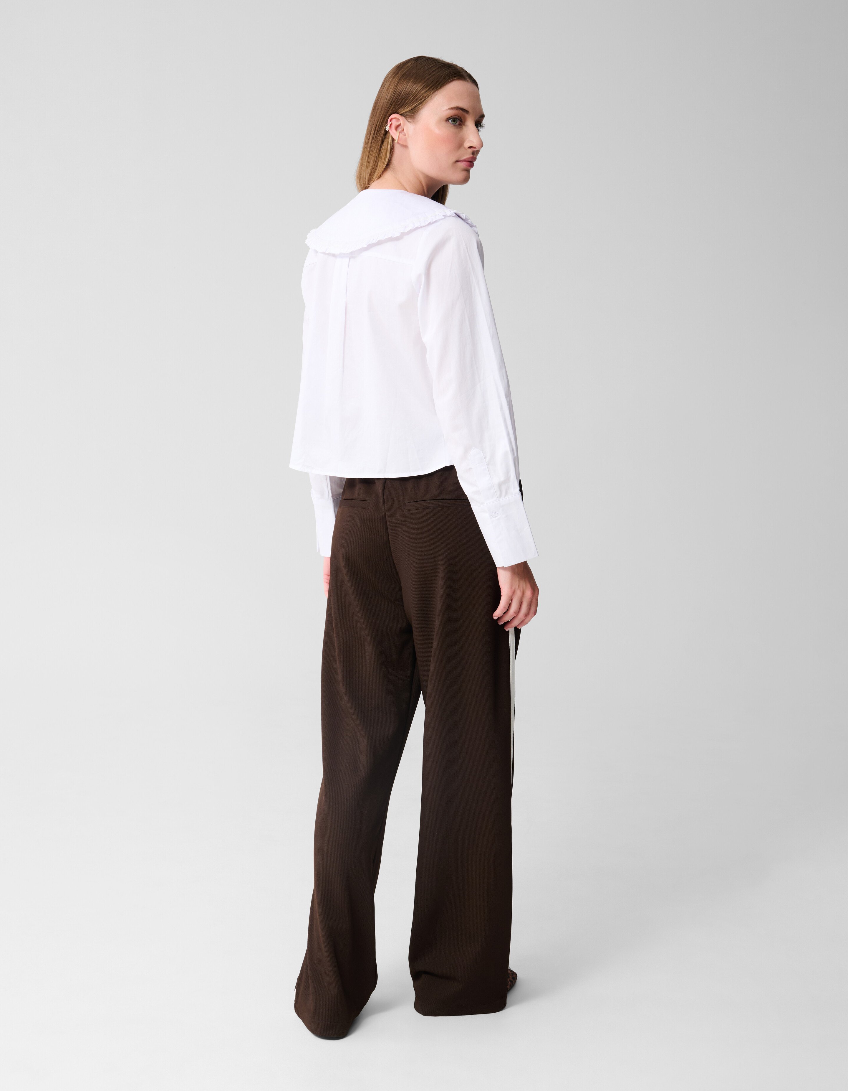 Big Collar Blouse Wit SHOEBY WOMEN