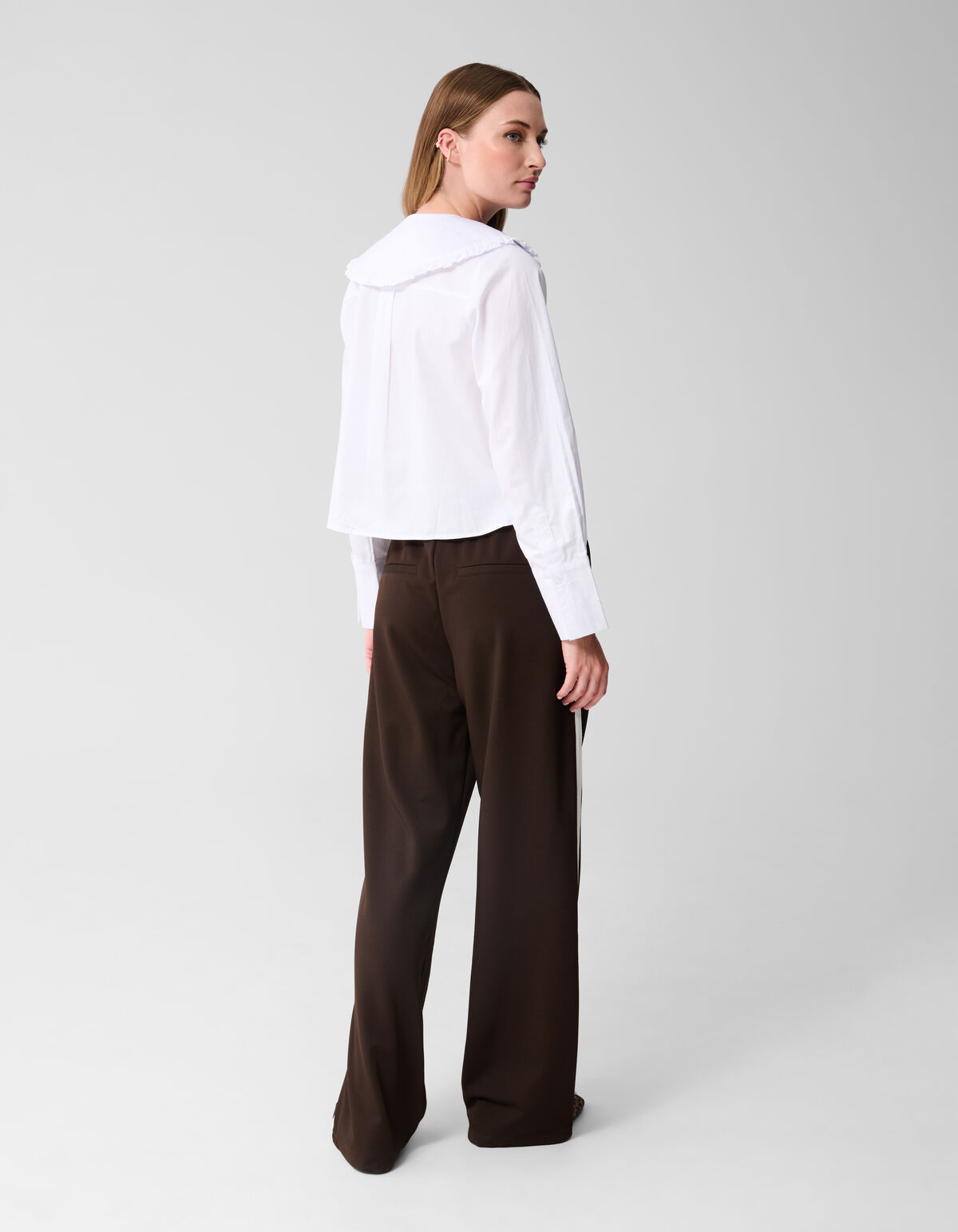 Big Collar Blouse Wit SHOEBY WOMEN