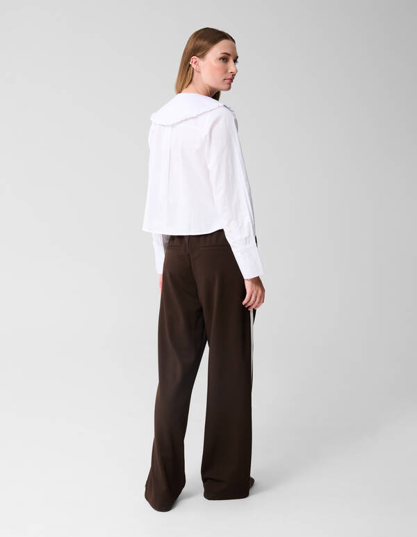 Big Collar Blouse Wit SHOEBY WOMEN