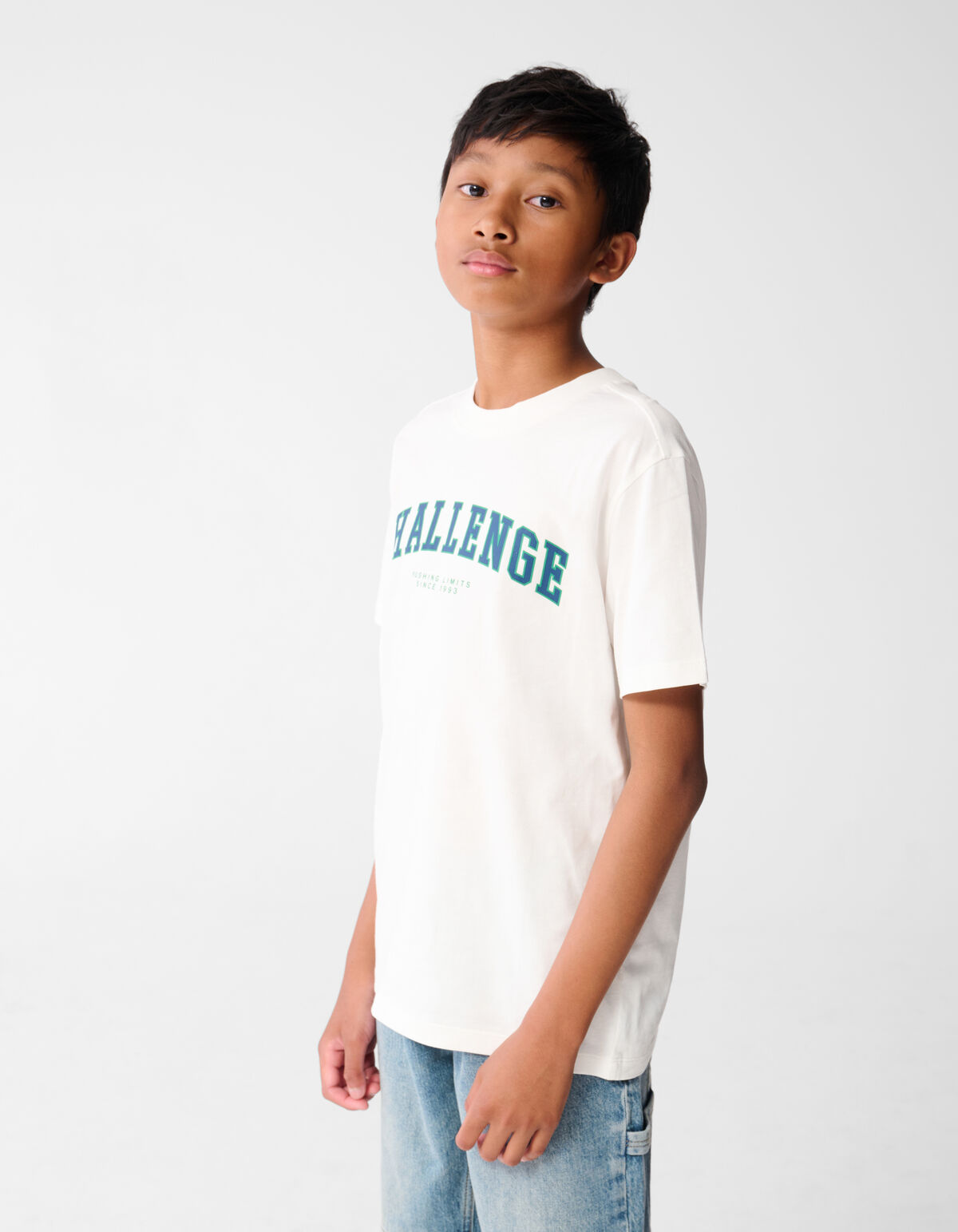 Challenge Artwork T-shirt Wit SHOEBY BOYS