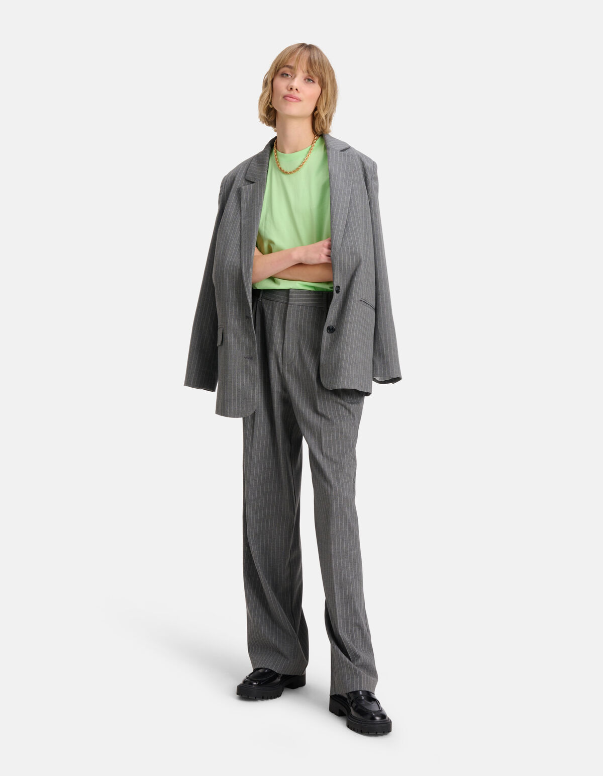 Basis T-shirt Lichtgroen SHOEBY WOMEN