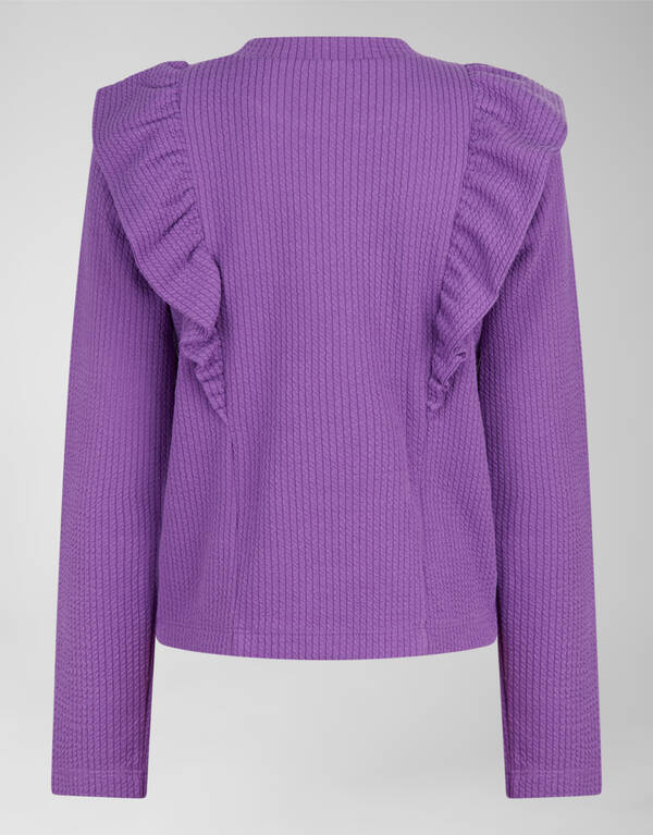 Kabel Ruffle Top Paars SHOEBY GIRLS