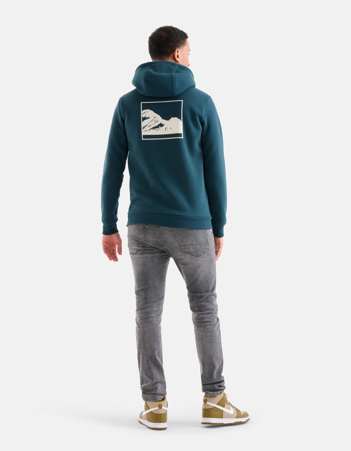 Landschap Hoodie Blauw SHOEBY MEN