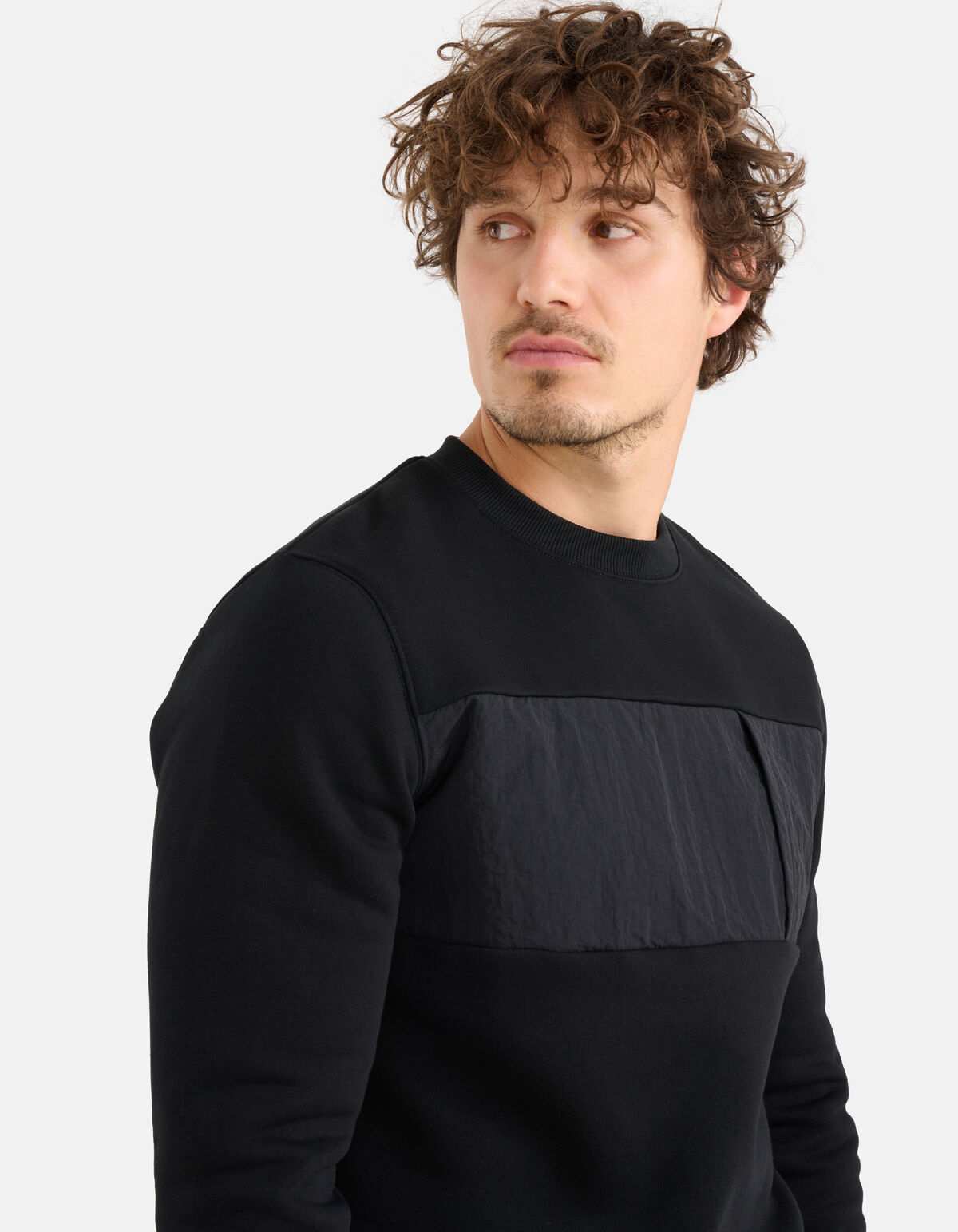 Gewatteerde Sweater Zwart SHOEBY MEN