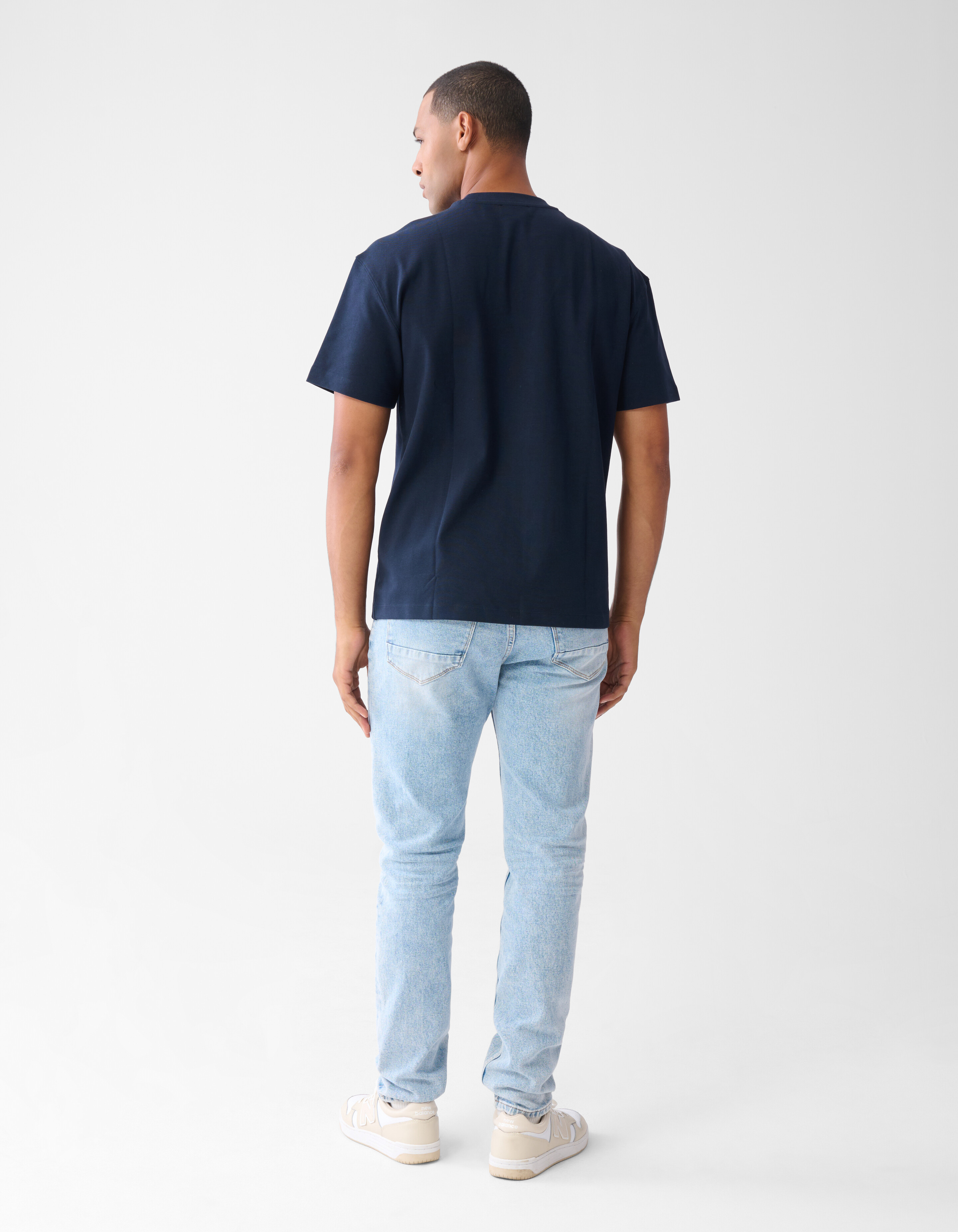 Label T-shirt Donkerblauw SHOEBY MEN