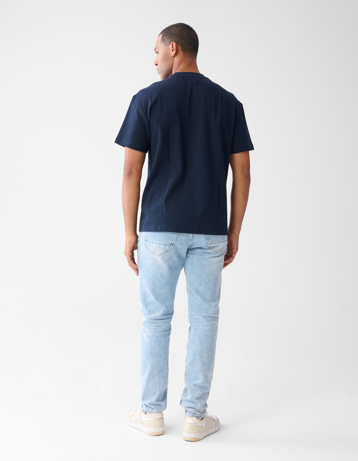 Label T-shirt Donkerblauw SHOEBY MEN