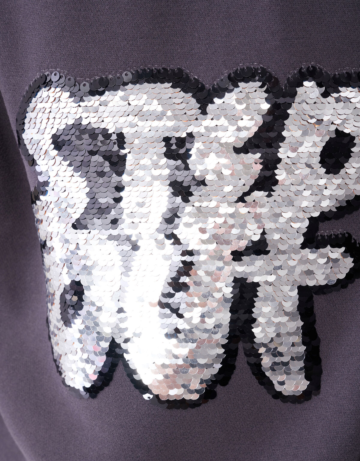 Two Way Sequin Sweater Donkergrijs SHOEBY BOYS