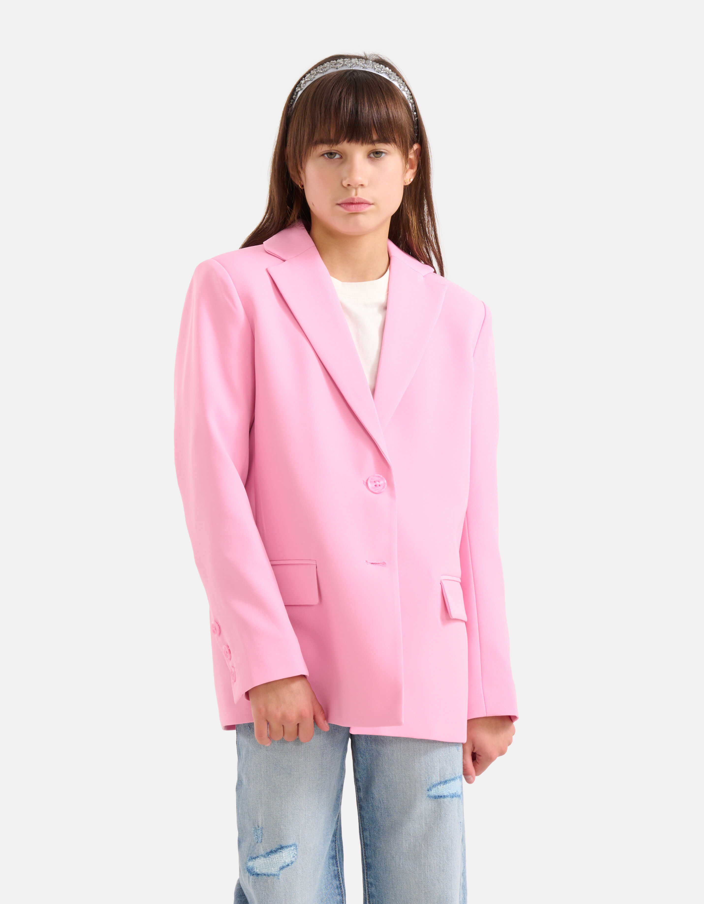 Blazer lichtroze on sale