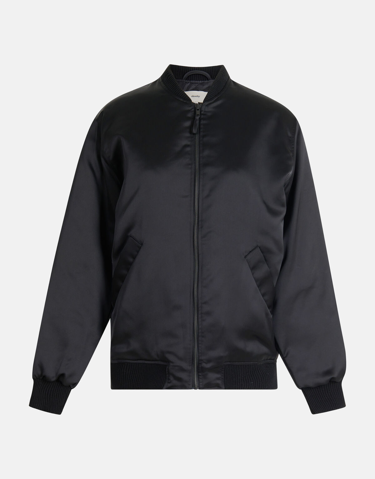 Satijnen Bomberjack Zwart SHOEBY WOMEN