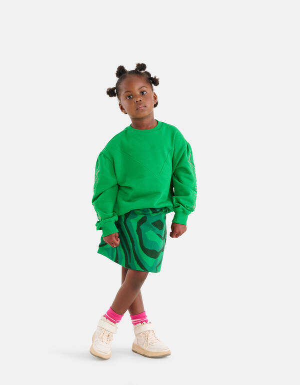 Printed Rok Groen SHOEBY GIRLS