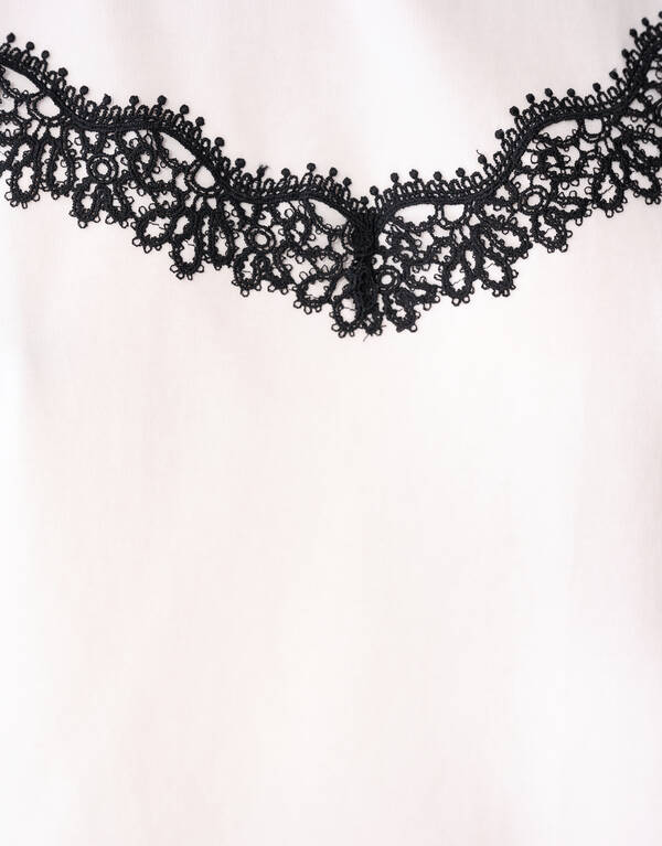 Kanten T-shirt Wit SHOEBY WOMEN