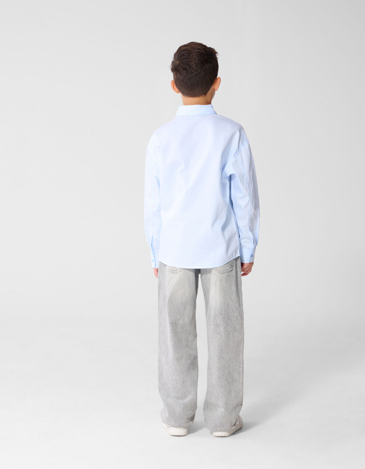 Oversized Basis Overhemd Lichtblauw SHOEBY BOYS