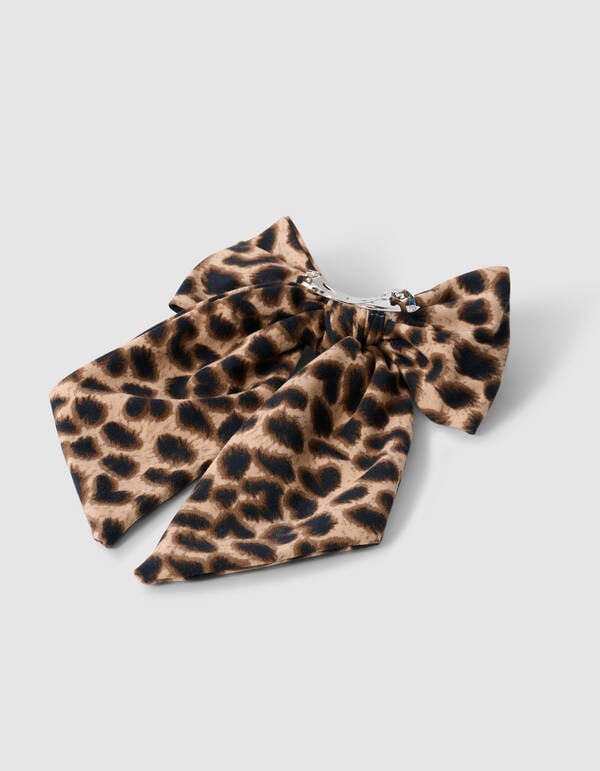 Leopard Strik Haarclip Lichtbruin SHOEBY GIRLS