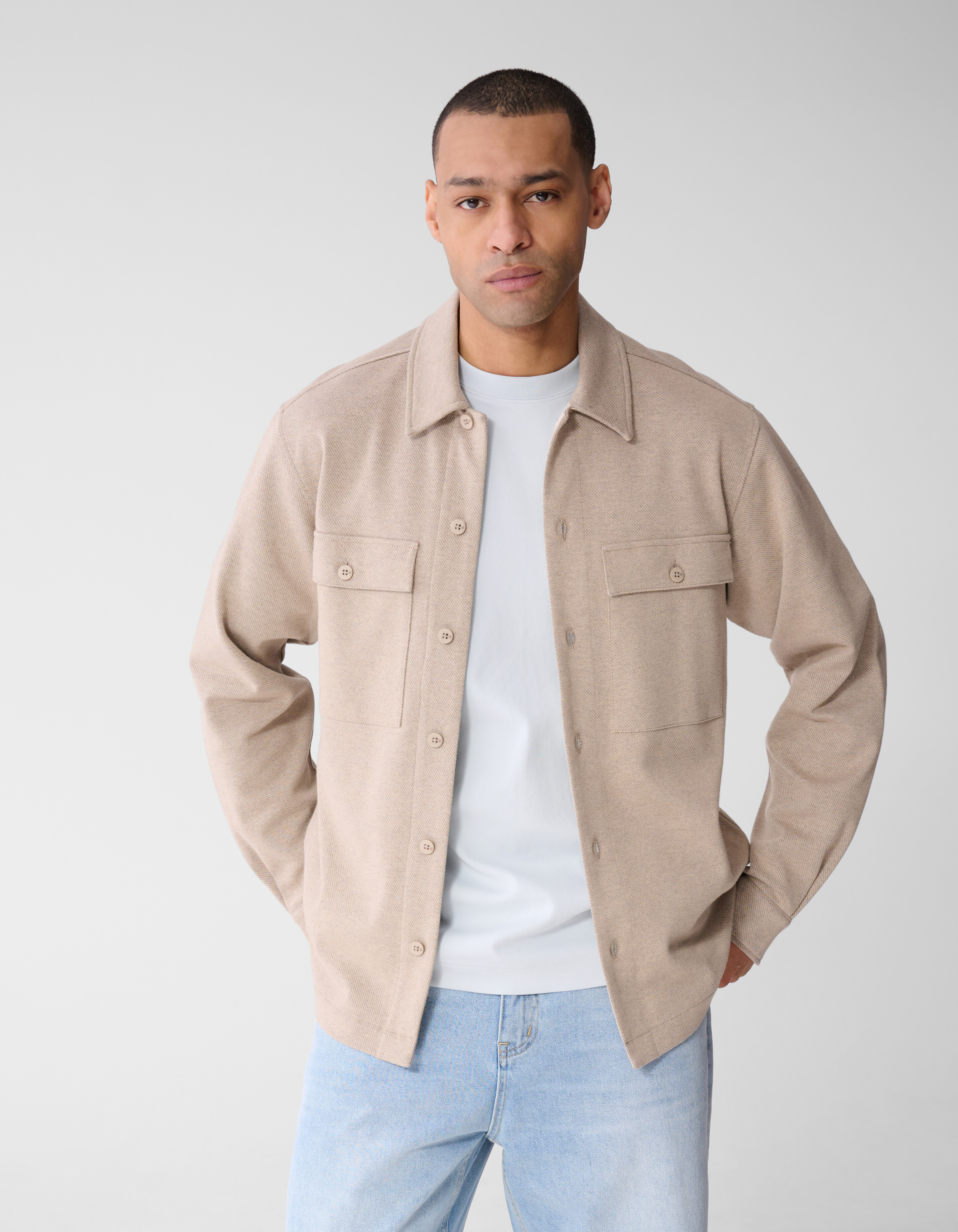 Soft Overshirt Lichtbruin SHOEBY MEN