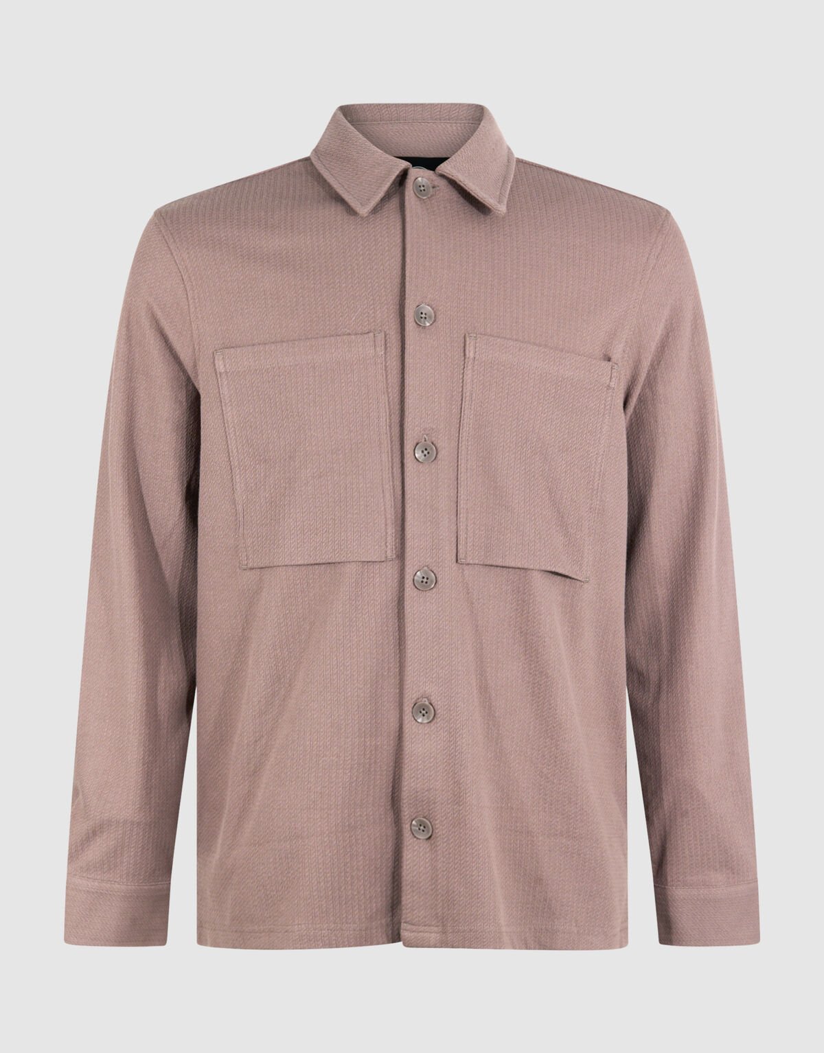 Structuur Overshirt Lichtbruin SHOEBY MEN
