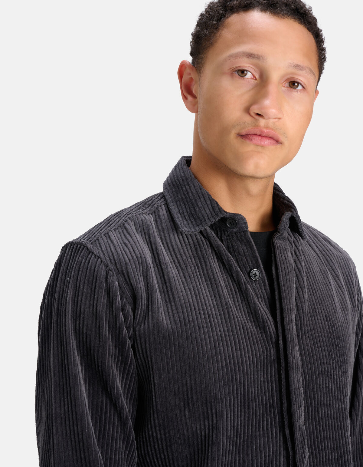 Corduroy Overshirt Grijs SHOEBY MEN