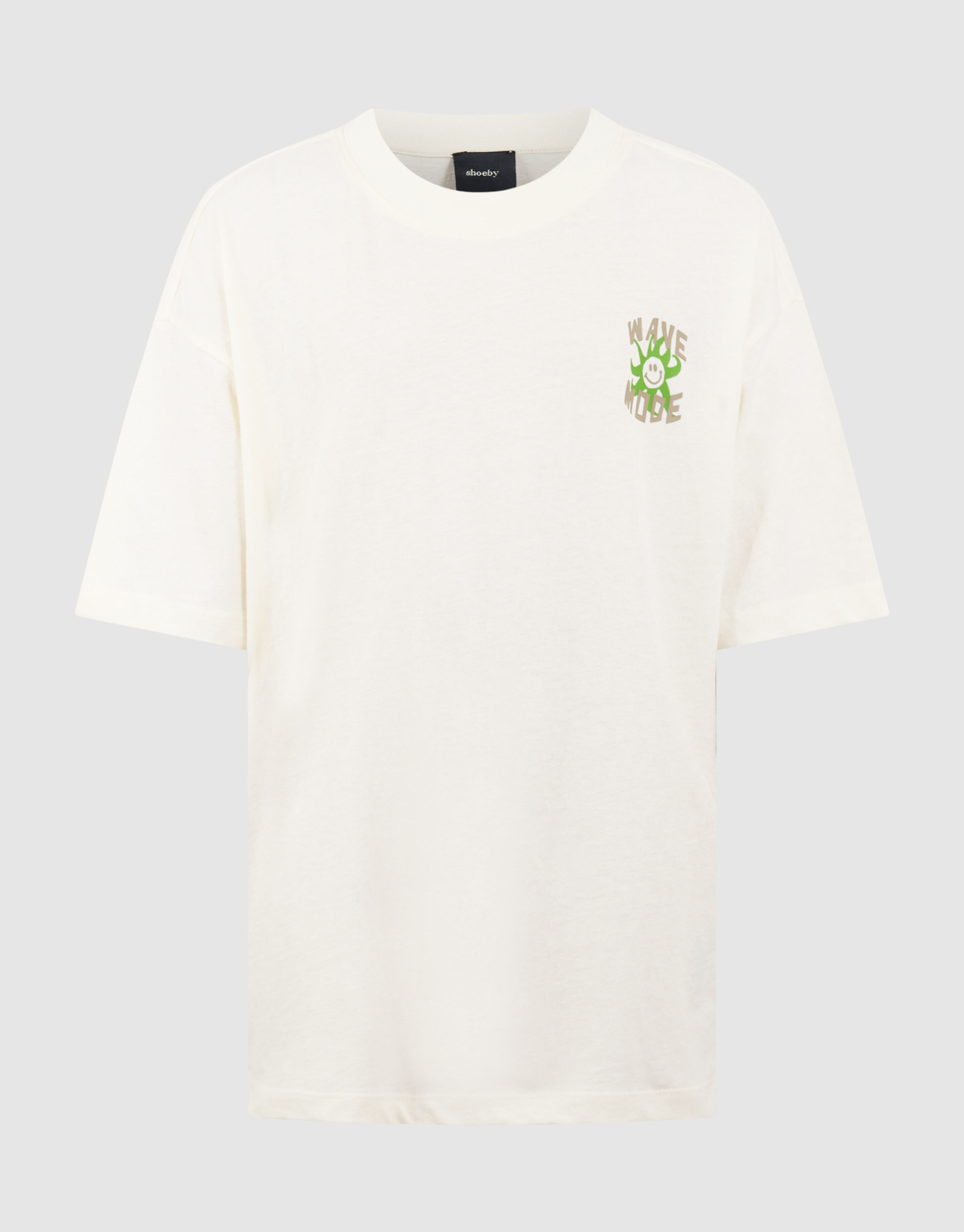 Wave Mode Artwork T-shirt Gebroken Wit SHOEBY BOYS