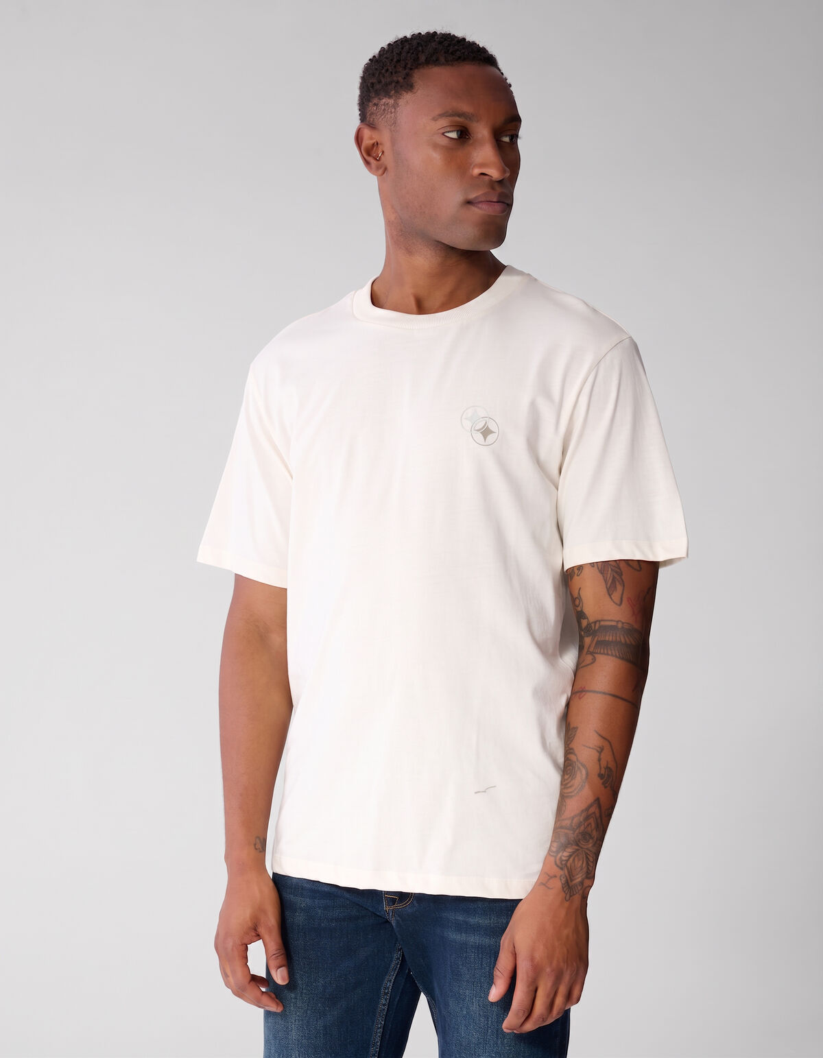Artwork T-shirt Wit SHOEBY MEN