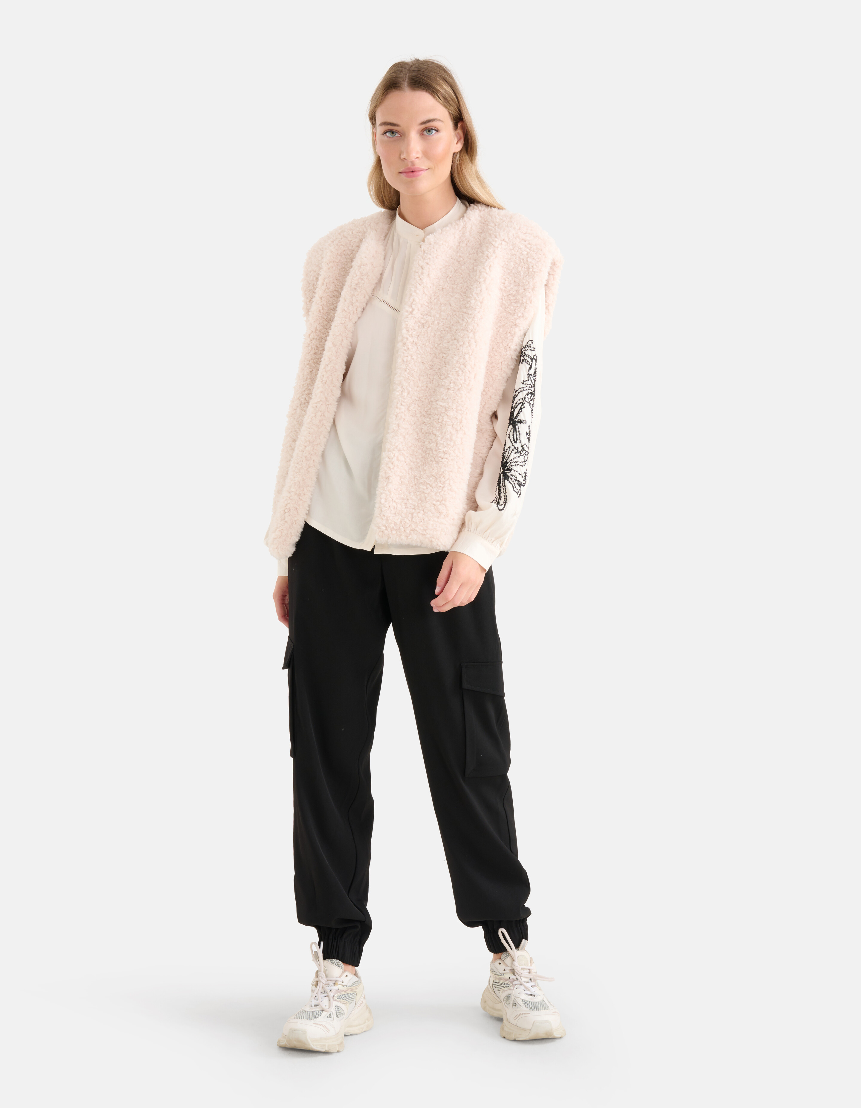 Teddy Gilet Gebroken Wit SHOEBY WOMEN