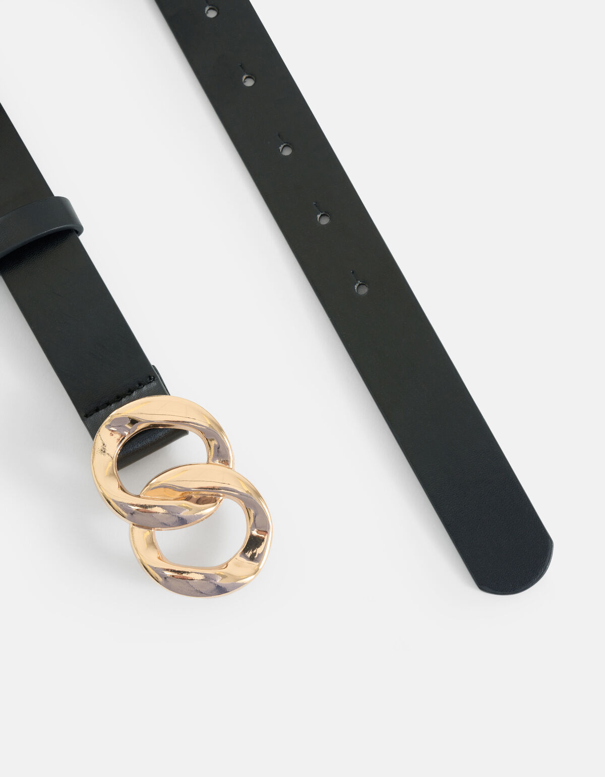 Dubbele Gesp Riem Zwart SHOEBY ACCESSOIRES