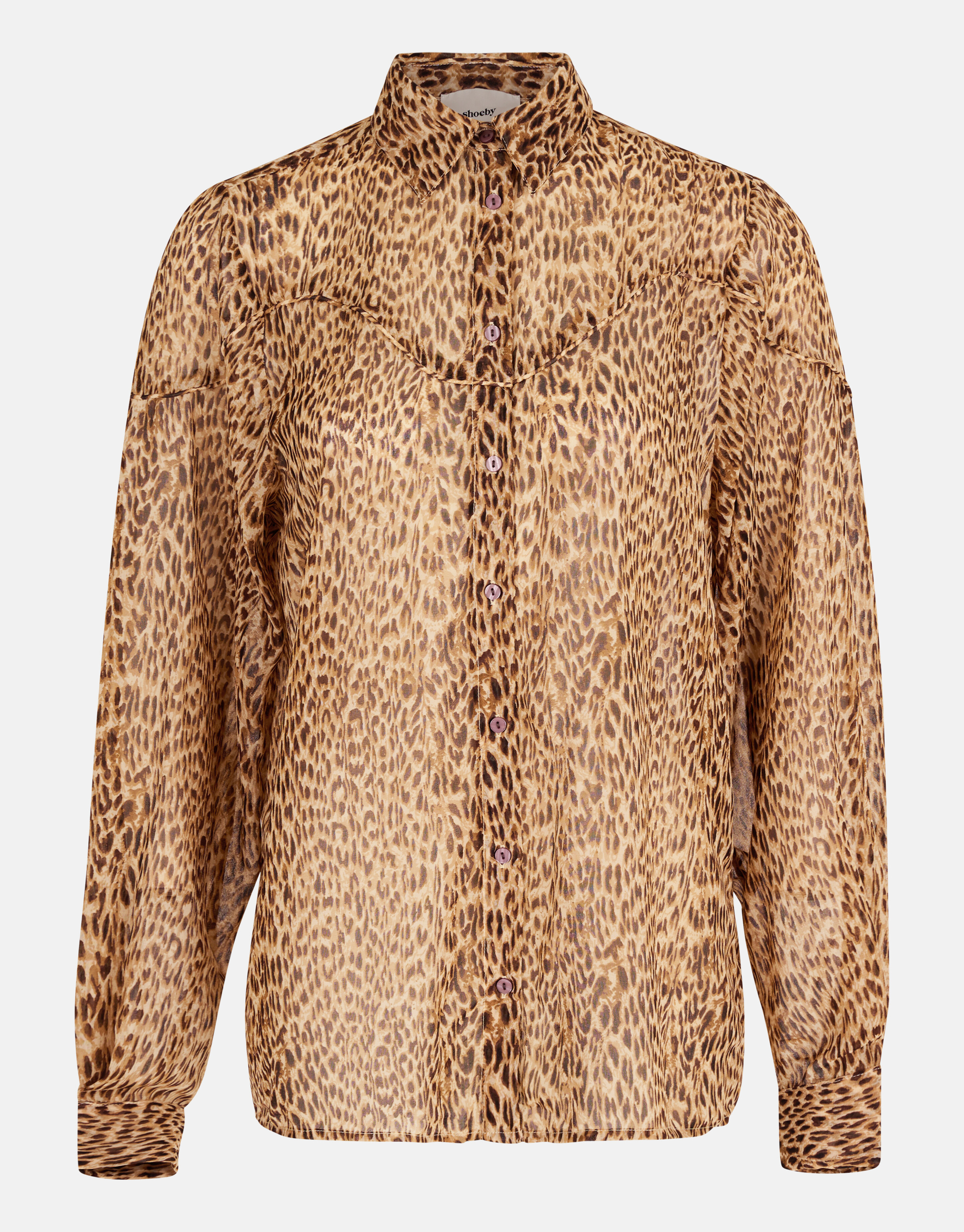 Cheetah Blouse Bruin SHOEBY WOMEN