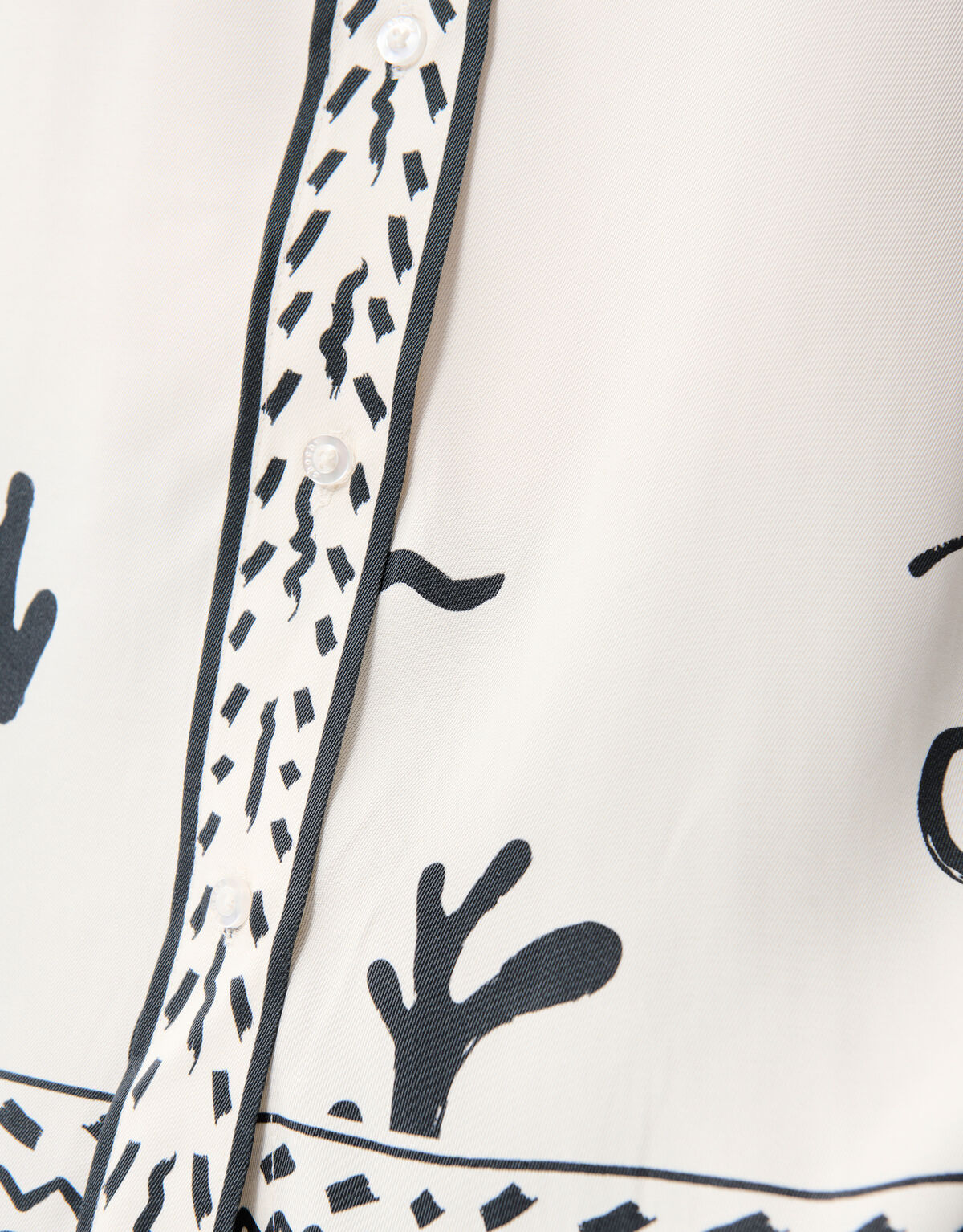 Printed Dessert Blouse Zwart/Wit SHOEBY WOMEN