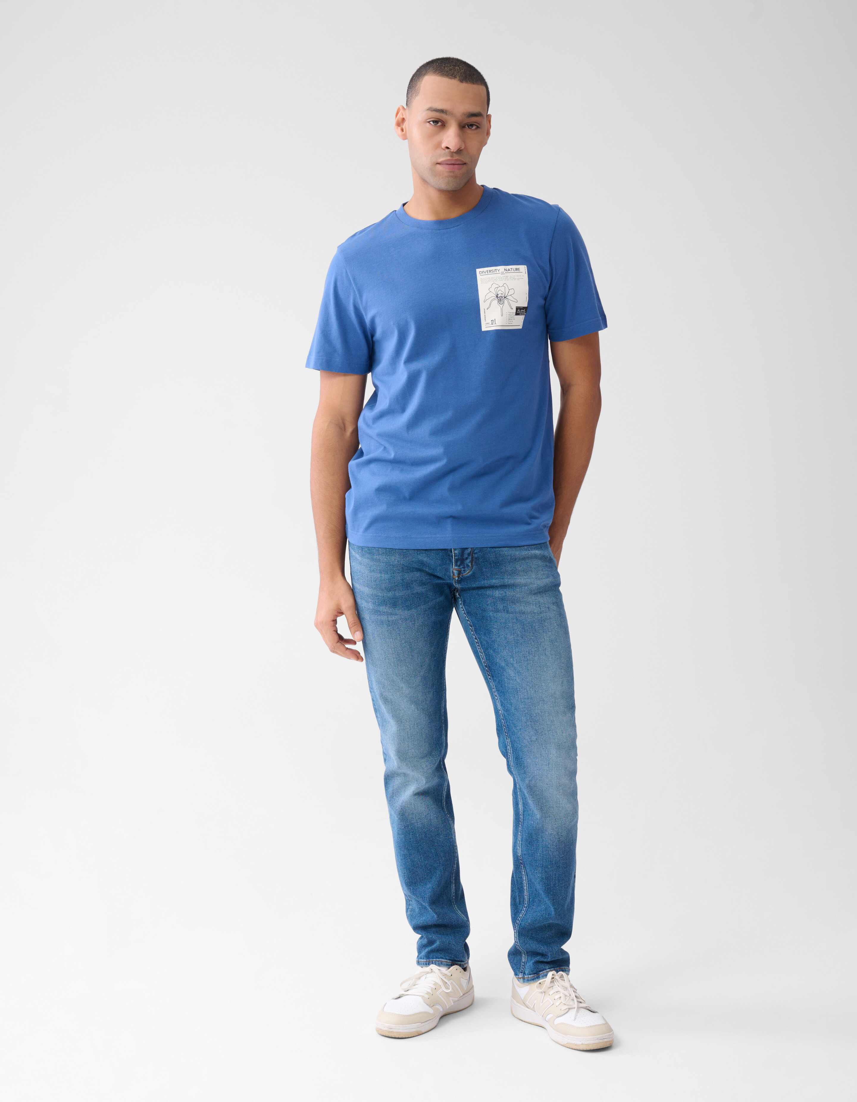 Artwork T-shirt Blauw SHOEBY MEN
