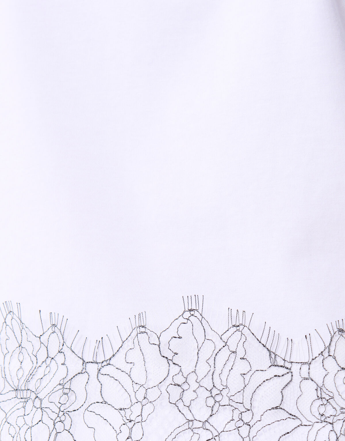 Kanten T-shirt Wit SHOEBY WOMEN