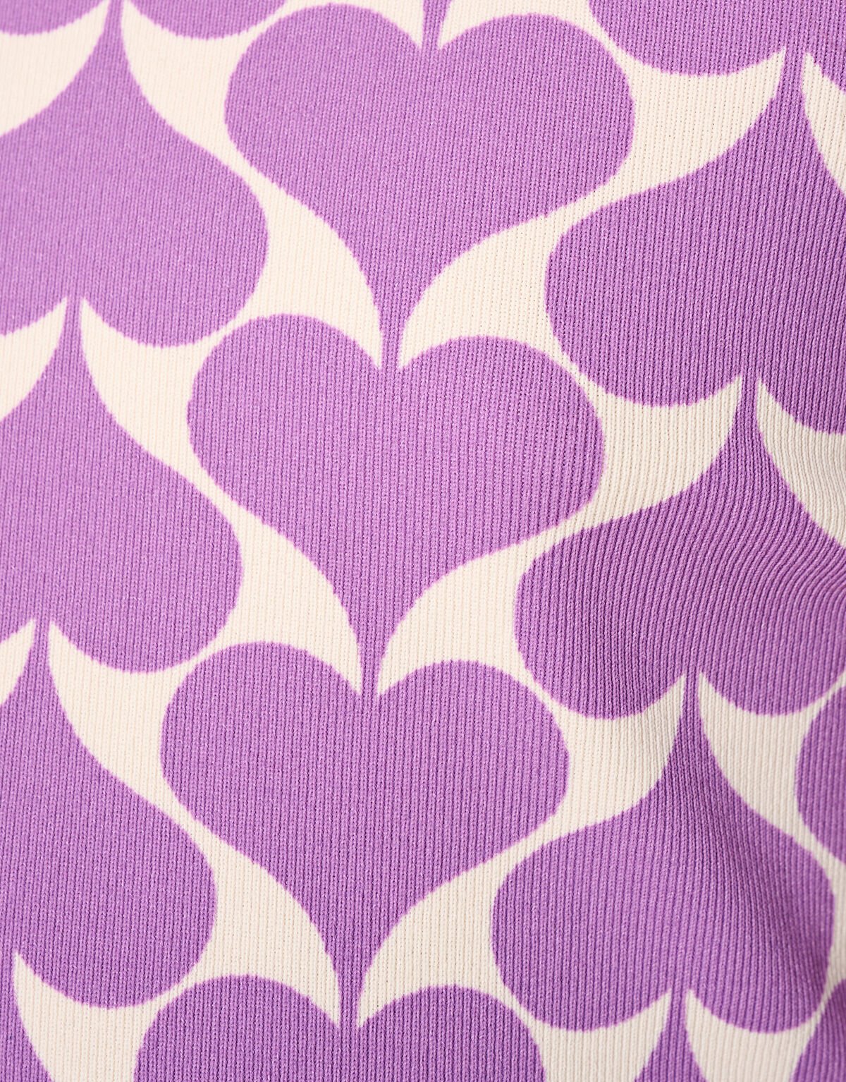 Heart Cropped Top Paars SHOEBY GIRLS