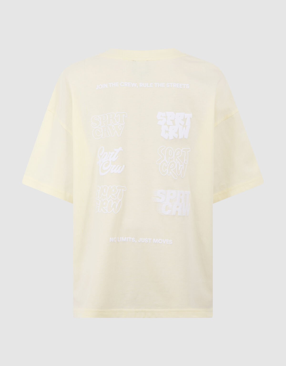 Sport Crew Artwork T-shirt Lichtgeel SHOEBY BOYS