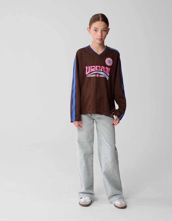 Baseball Longesleeve Top Bruin SHOEBY GIRLS