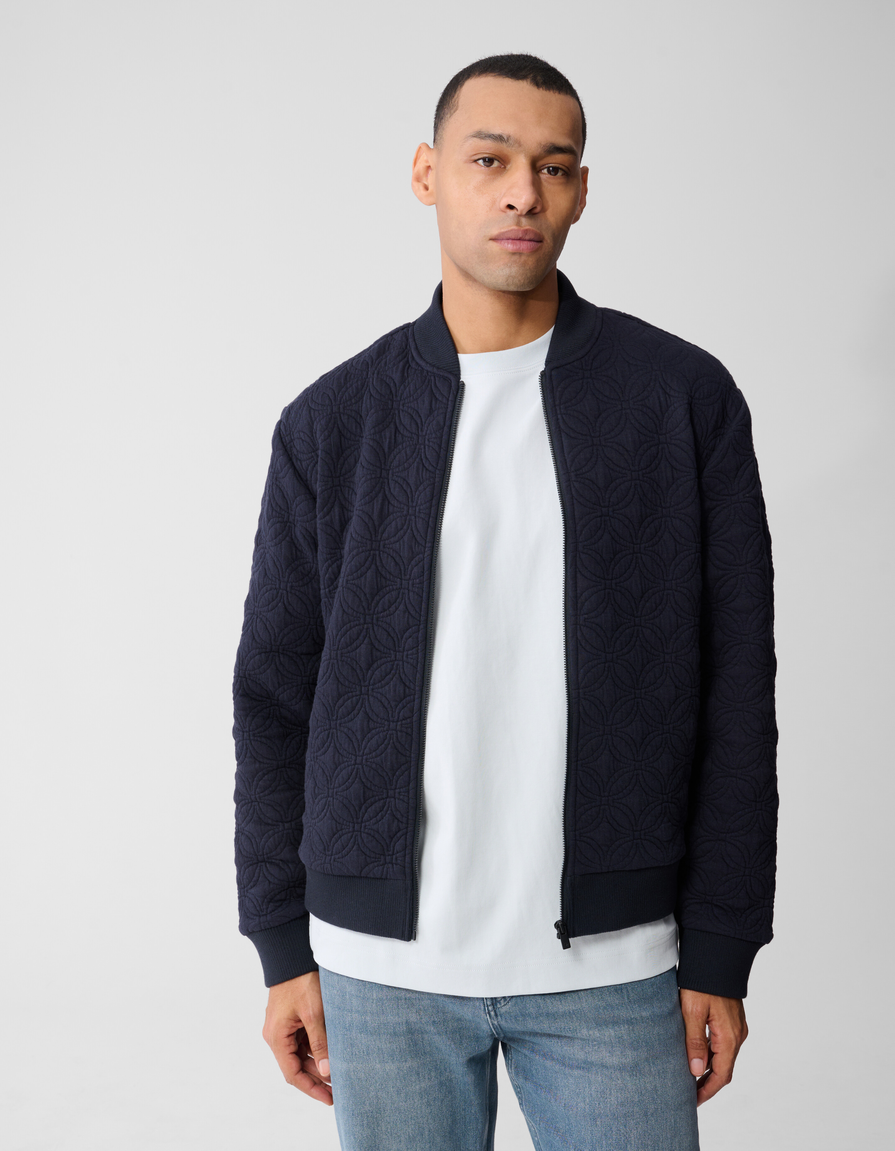 Spark Sweat Bomber Jack Donkerblauw SHOEBY MEN