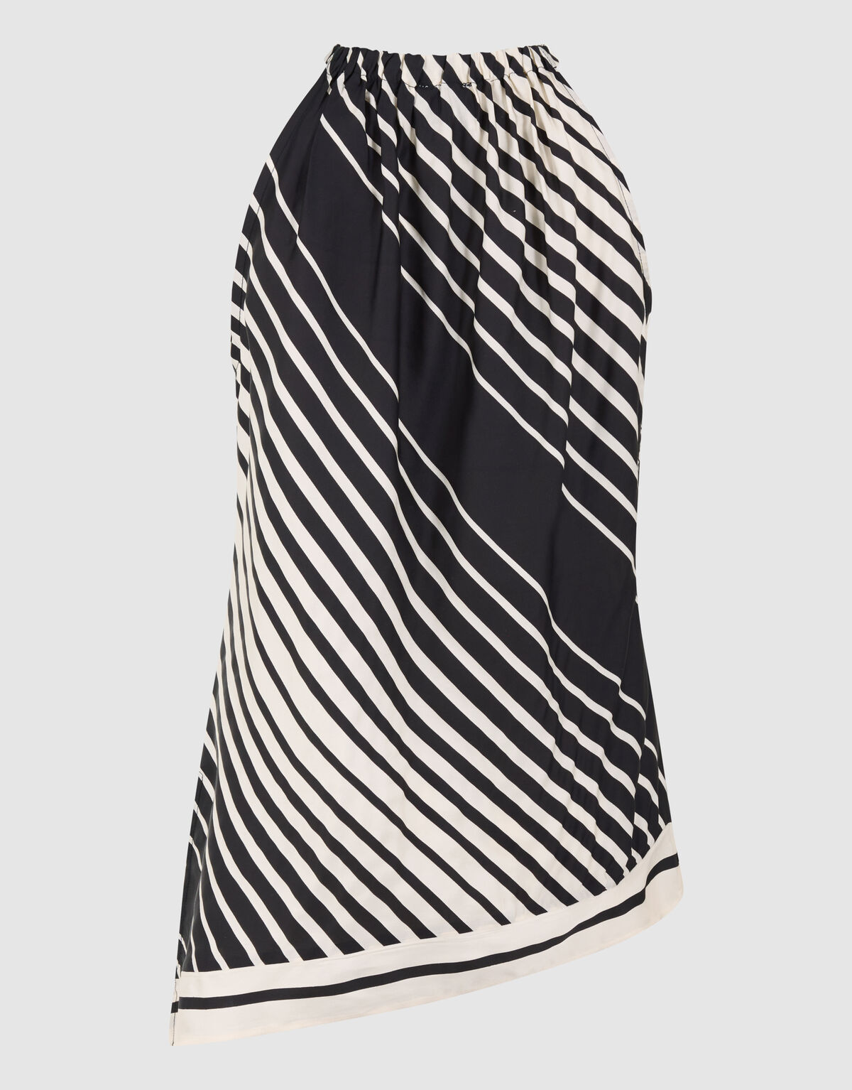 Graphic Halter Top Zwart/Wit SHOEBY WOMEN