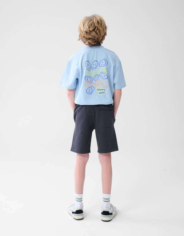 Pique Label Short Donkergrijs SHOEBY BOYS