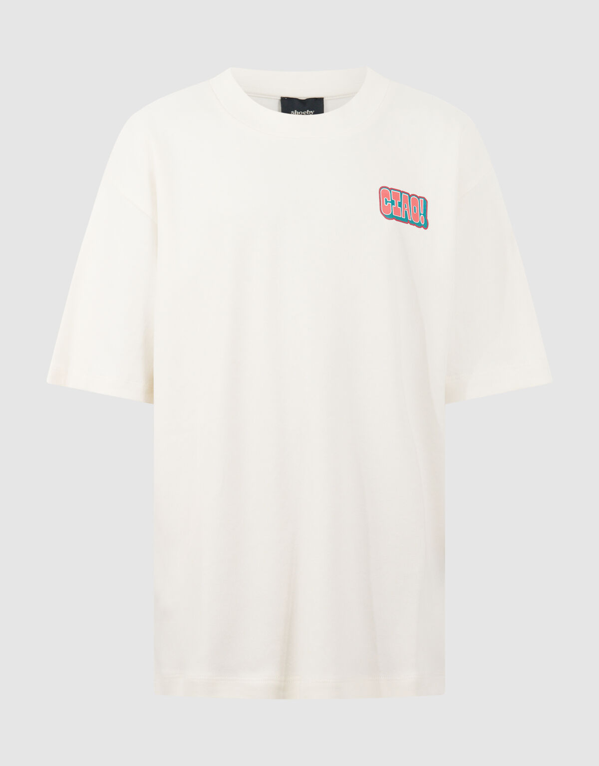 Ciao Artwork T-shirt Gebroken Wit SHOEBY BOYS
