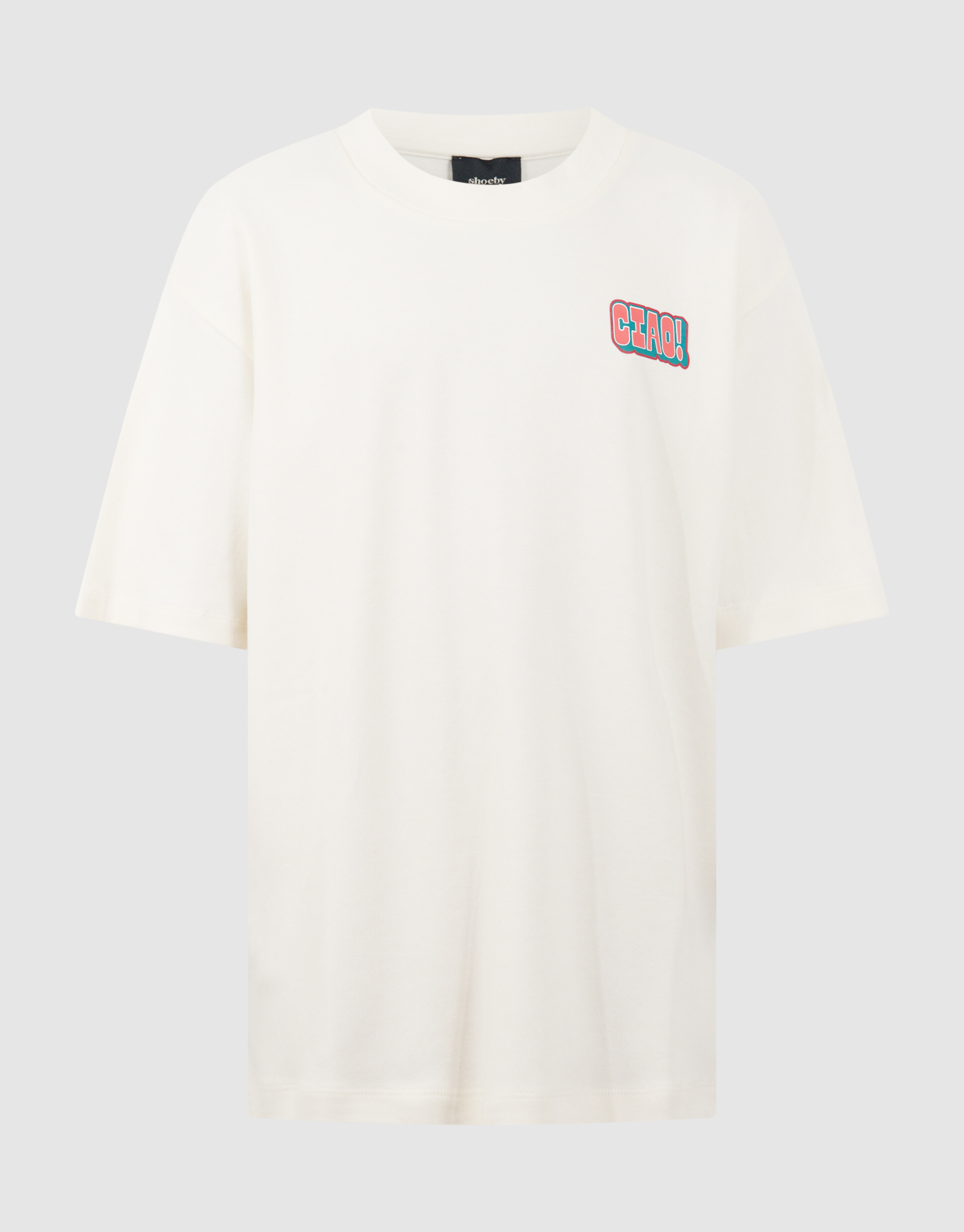 Ciao Artwork T-shirt Gebroken Wit SHOEBY BOYS