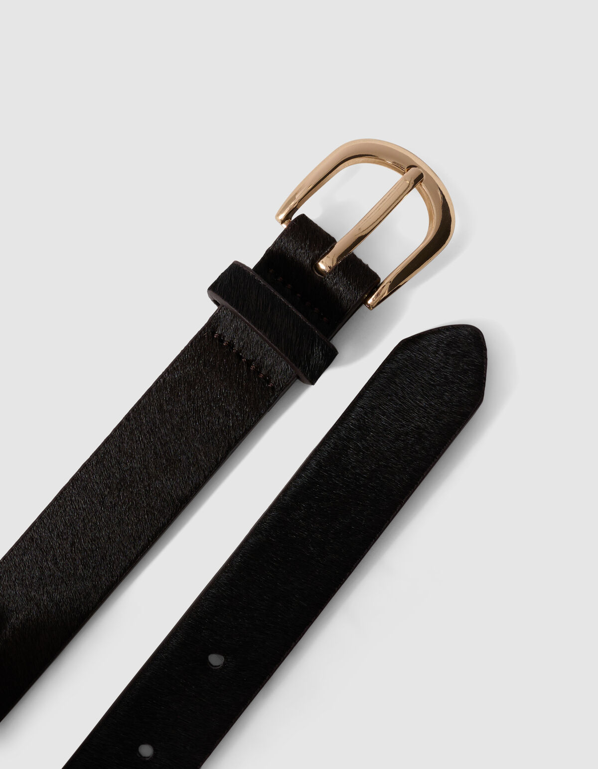 Hairy Riem Donkerbruin SHOEBY ACCESSOIRES