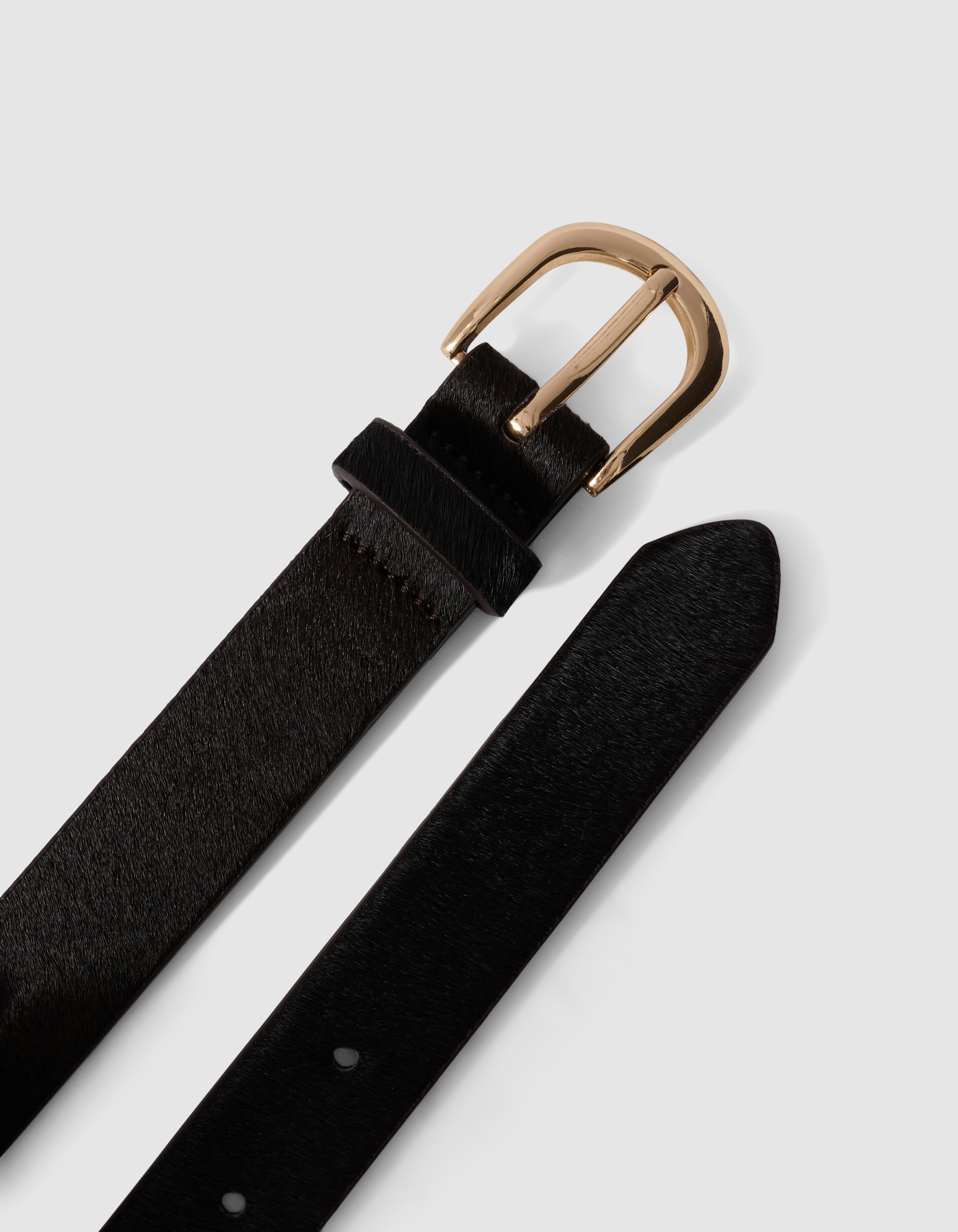 Hairy Riem Donkerbruin SHOEBY ACCESSOIRES