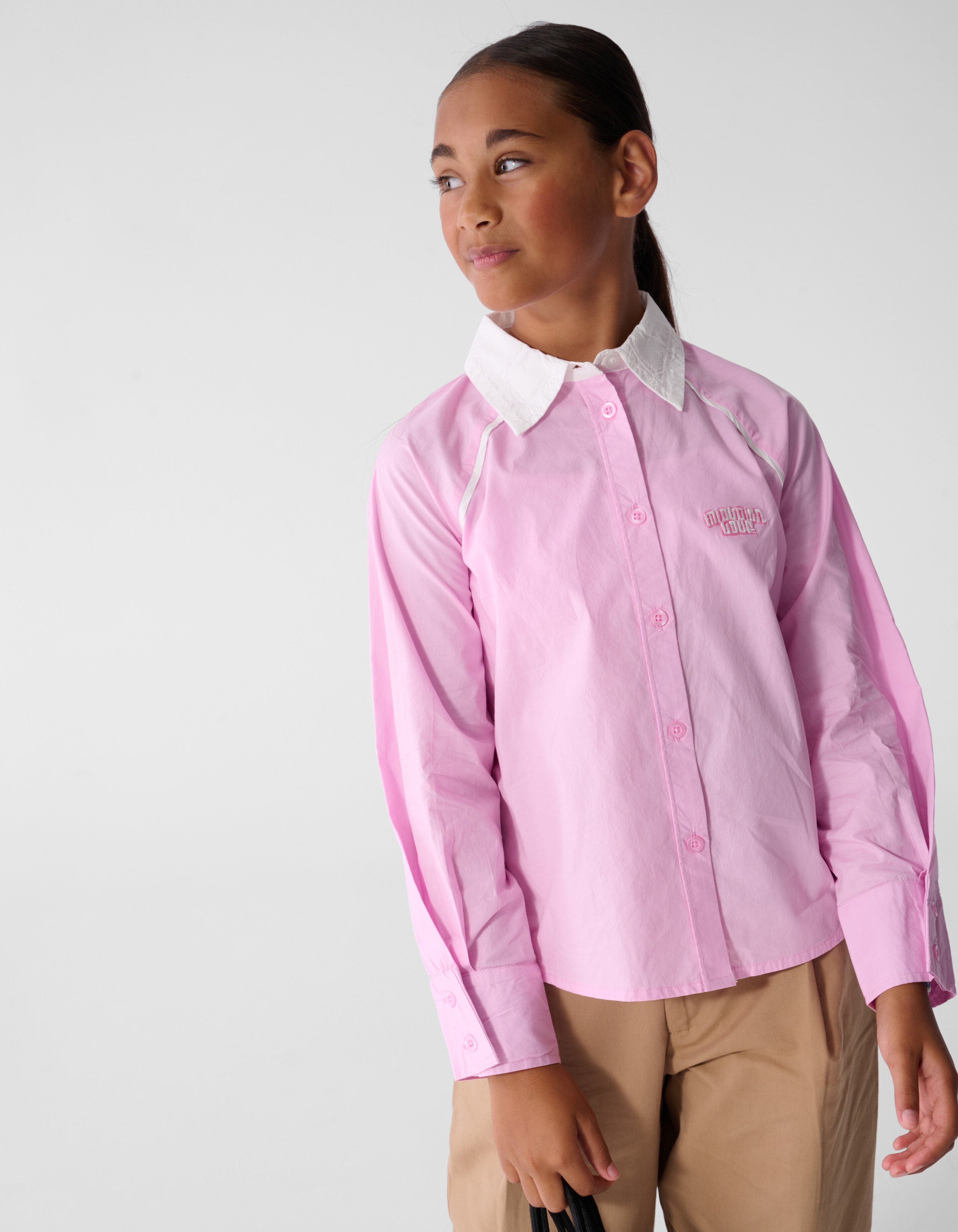 Piping Blouse Lichtroze SHOEBY GIRLS