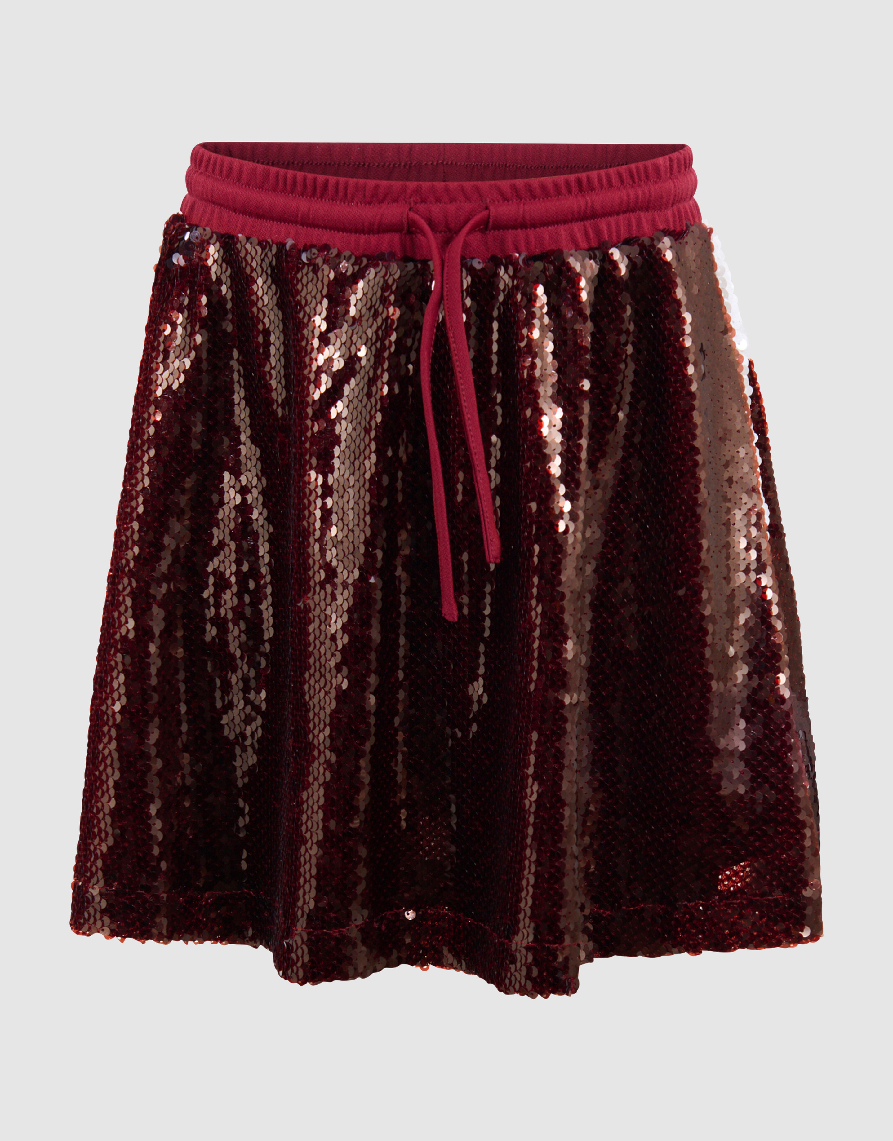 Pailletten Mini Rok Donkerrood SHOEBY GIRLS