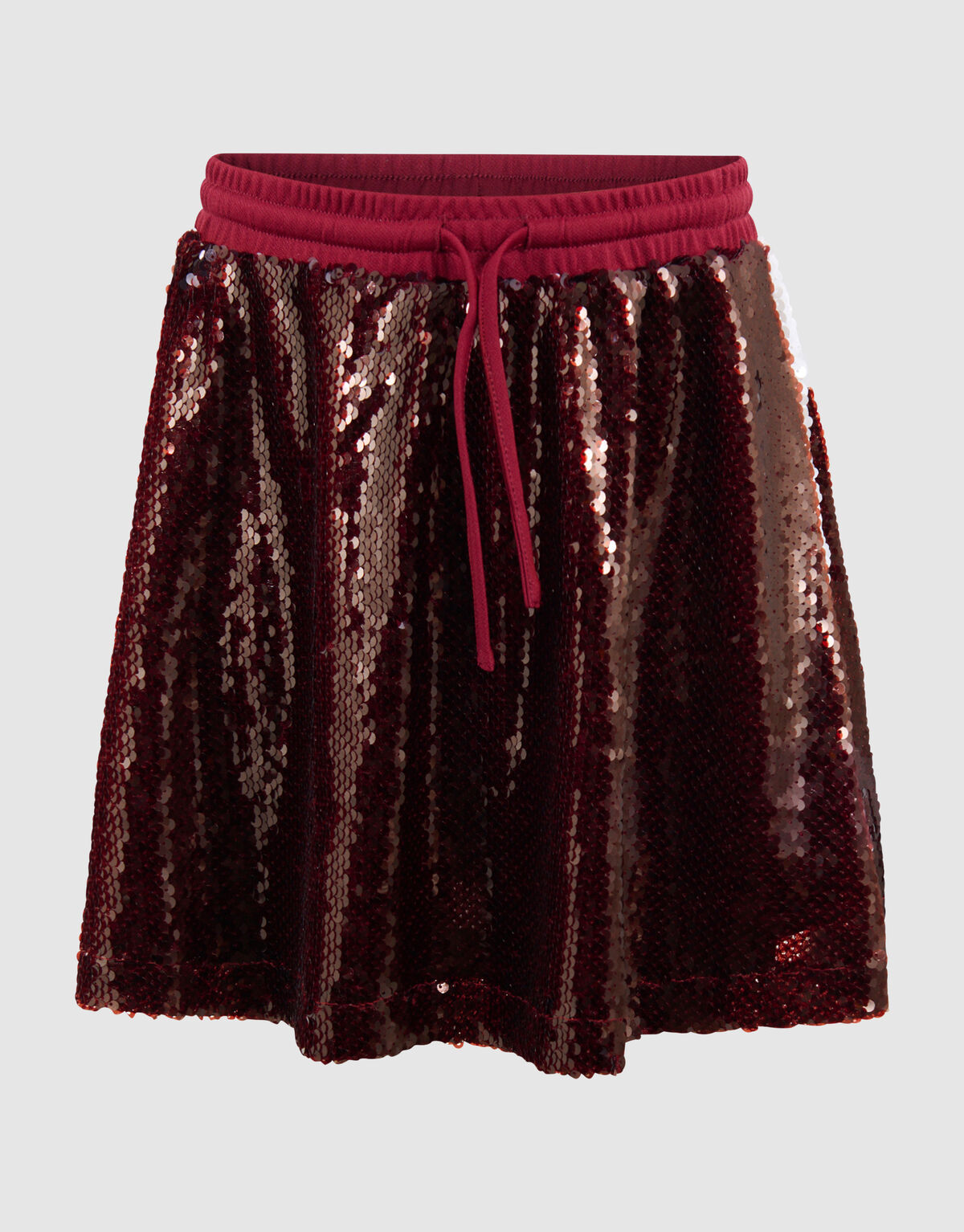 Pailletten Mini Rok Donkerrood SHOEBY GIRLS