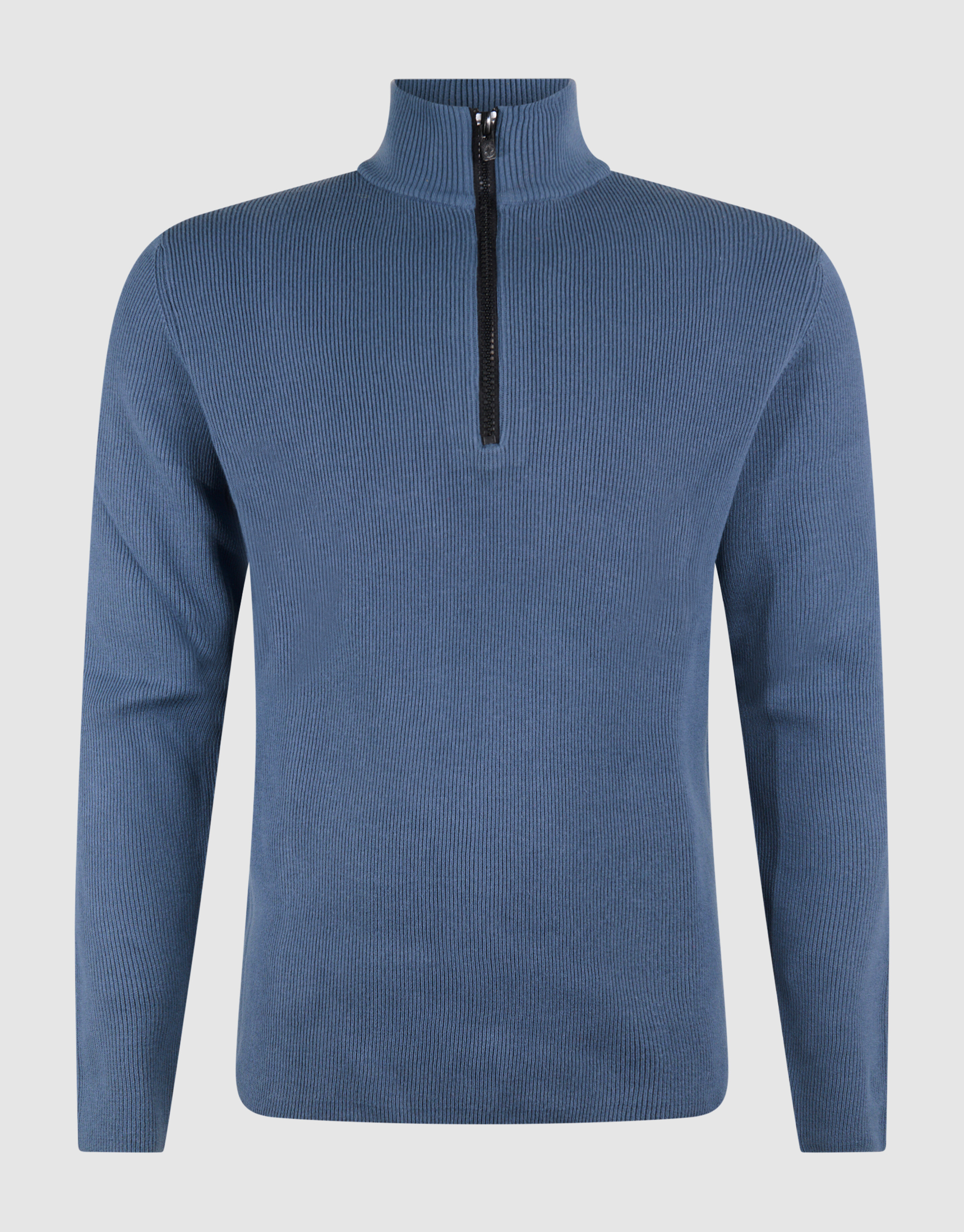 Half Zip Knit Trui Blauw SHOEBY MEN