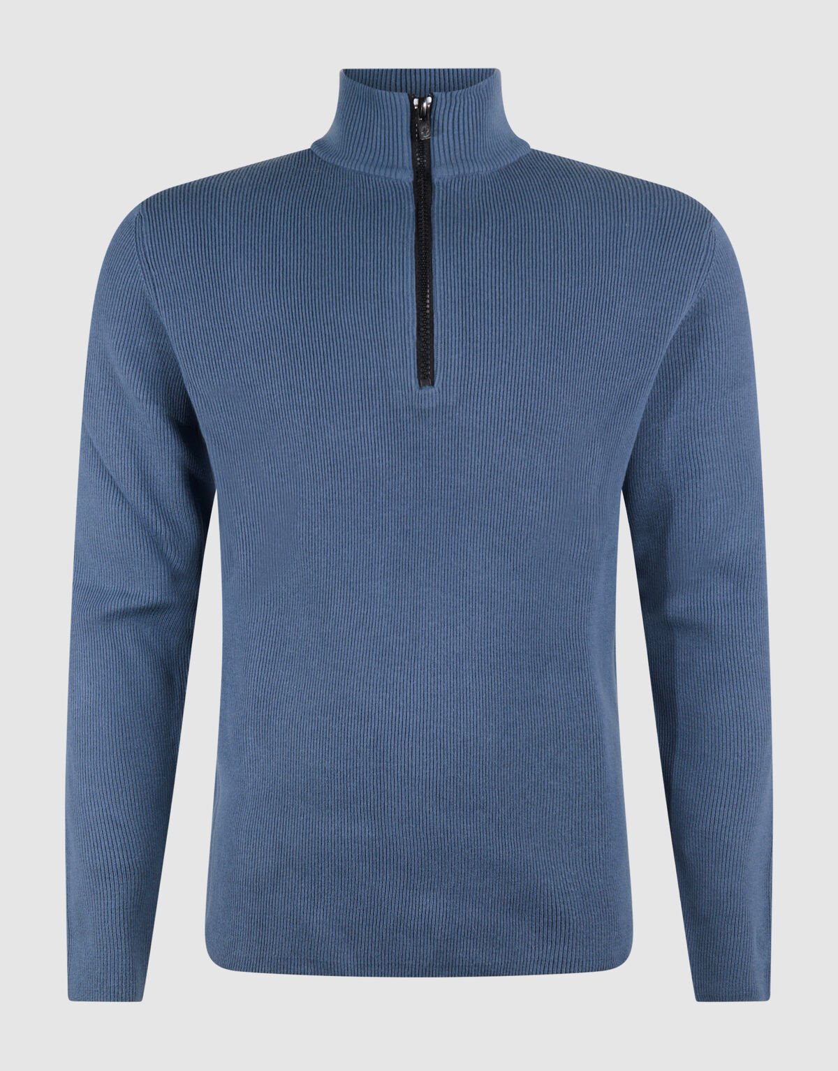 Half Zip Knit Trui Blauw SHOEBY MEN