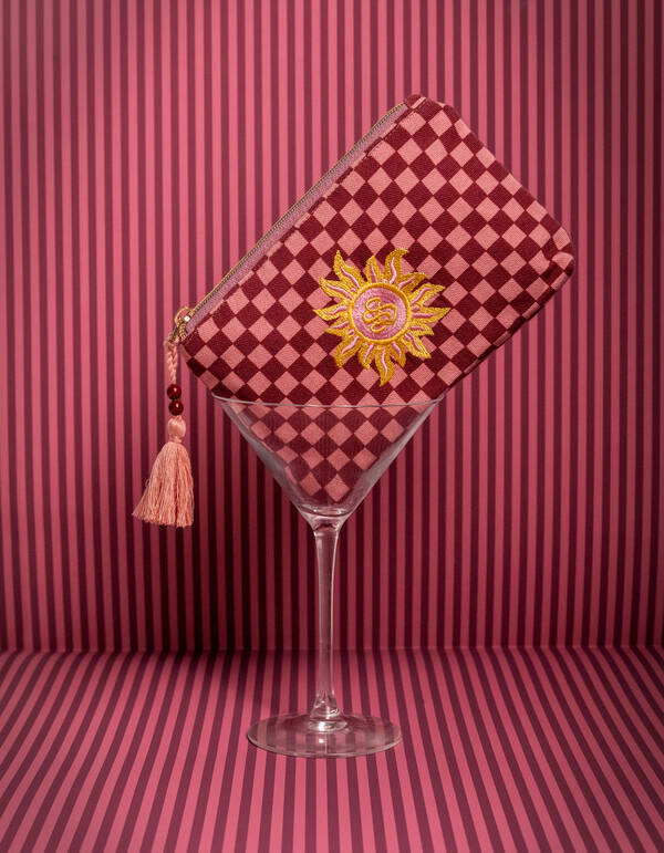 Canvas Make-Up Tas Lichtroze SHOEBY ACCESSOIRES