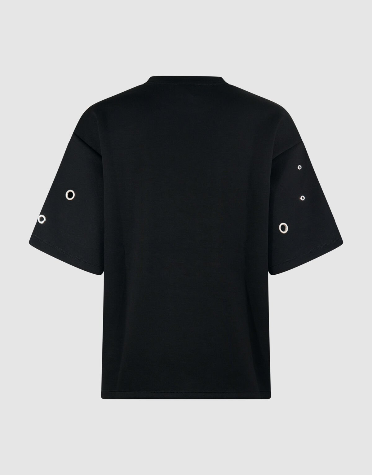 Oversized Eyelet Sweat T-shirt Zwart SHOEBY WOMEN