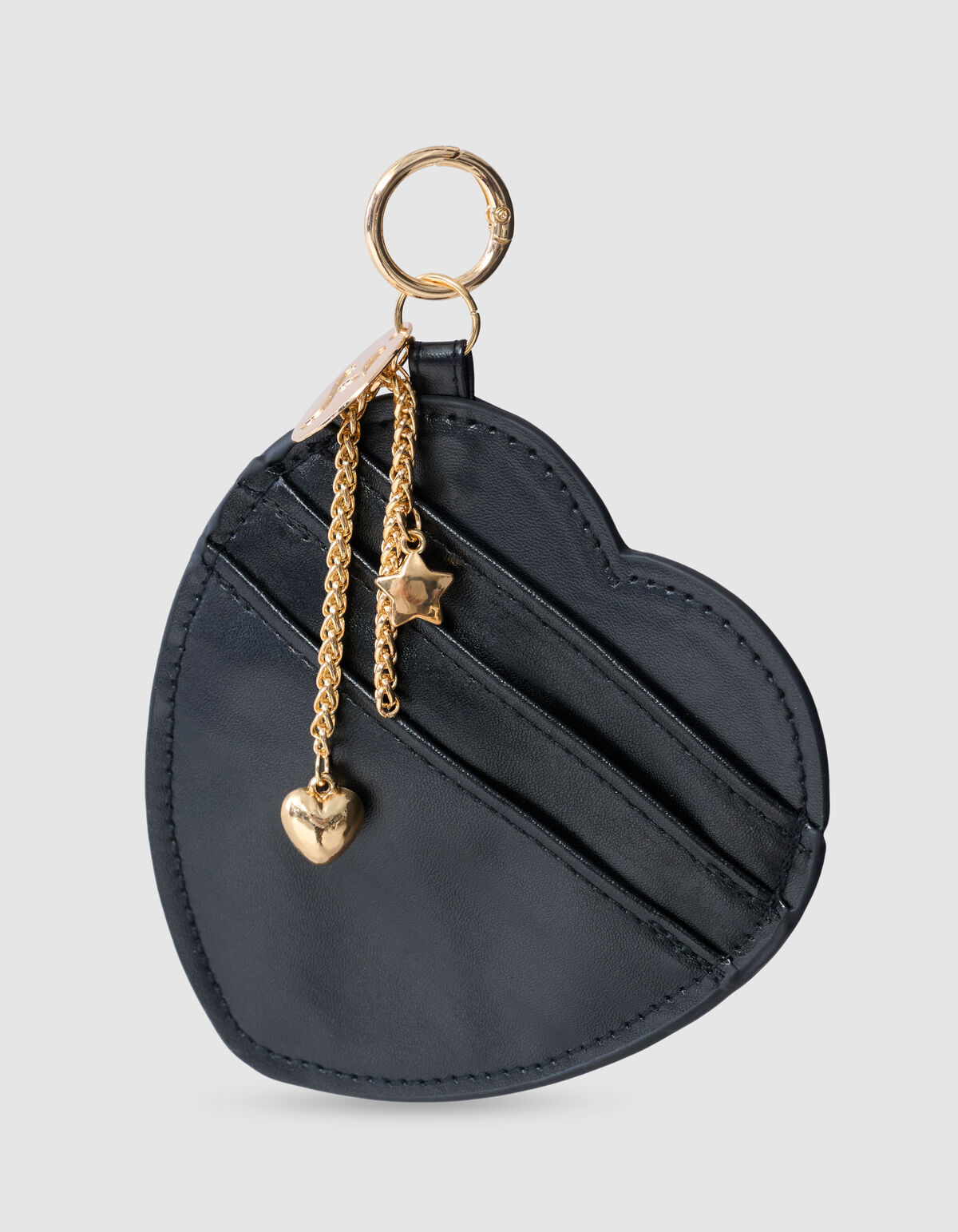 Heart Portemonnee Bagcharm Zwart SHOEBY ACCESSOIRES