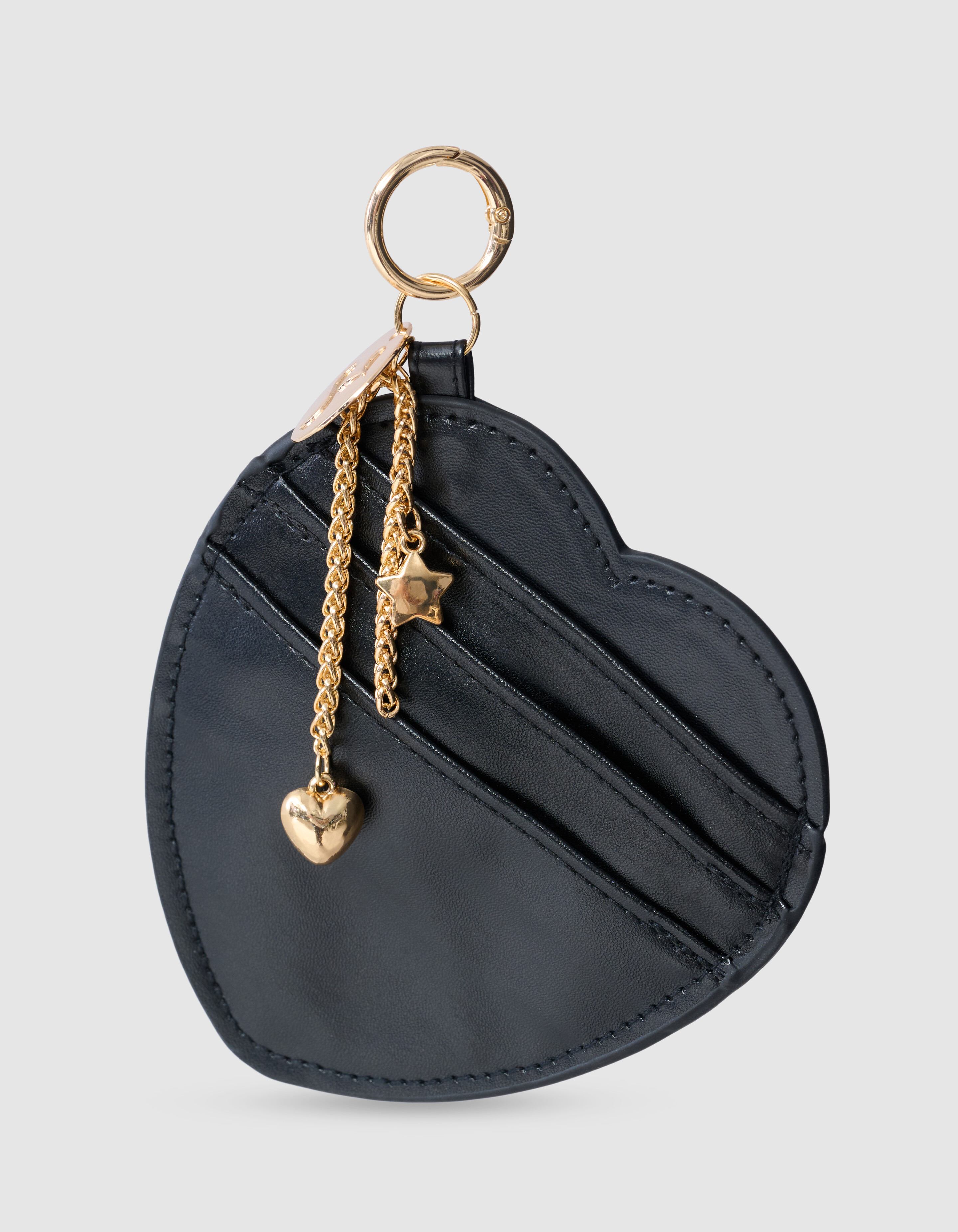 Heart Portemonnee Bagcharm Zwart SHOEBY ACCESSOIRES