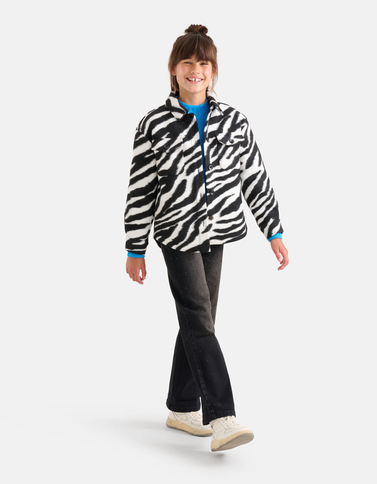 Western Embroidery Jack Zwart/Wit SHOEBY GIRLS