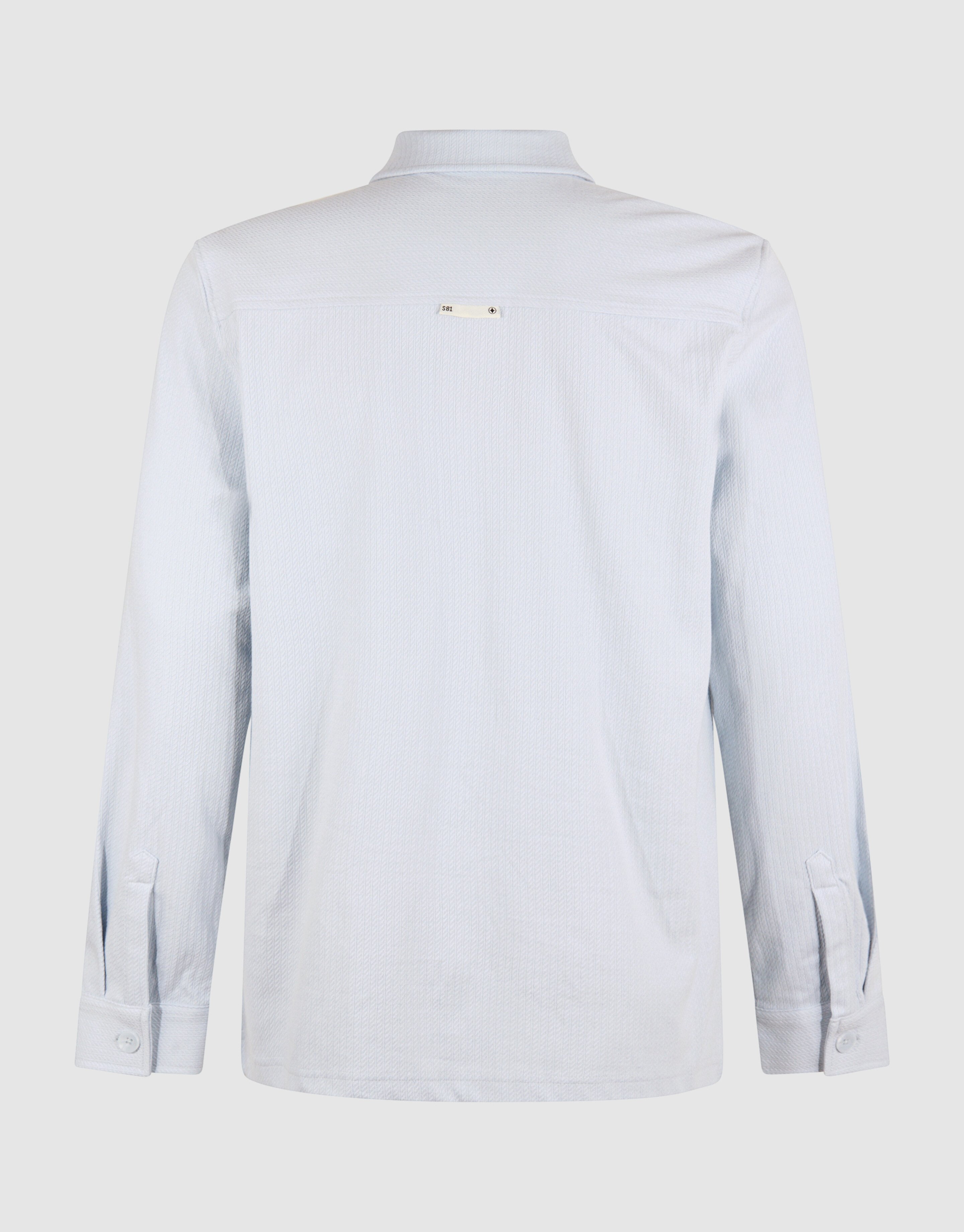 Structuur Overshirt Lichtblauw SHOEBY MEN